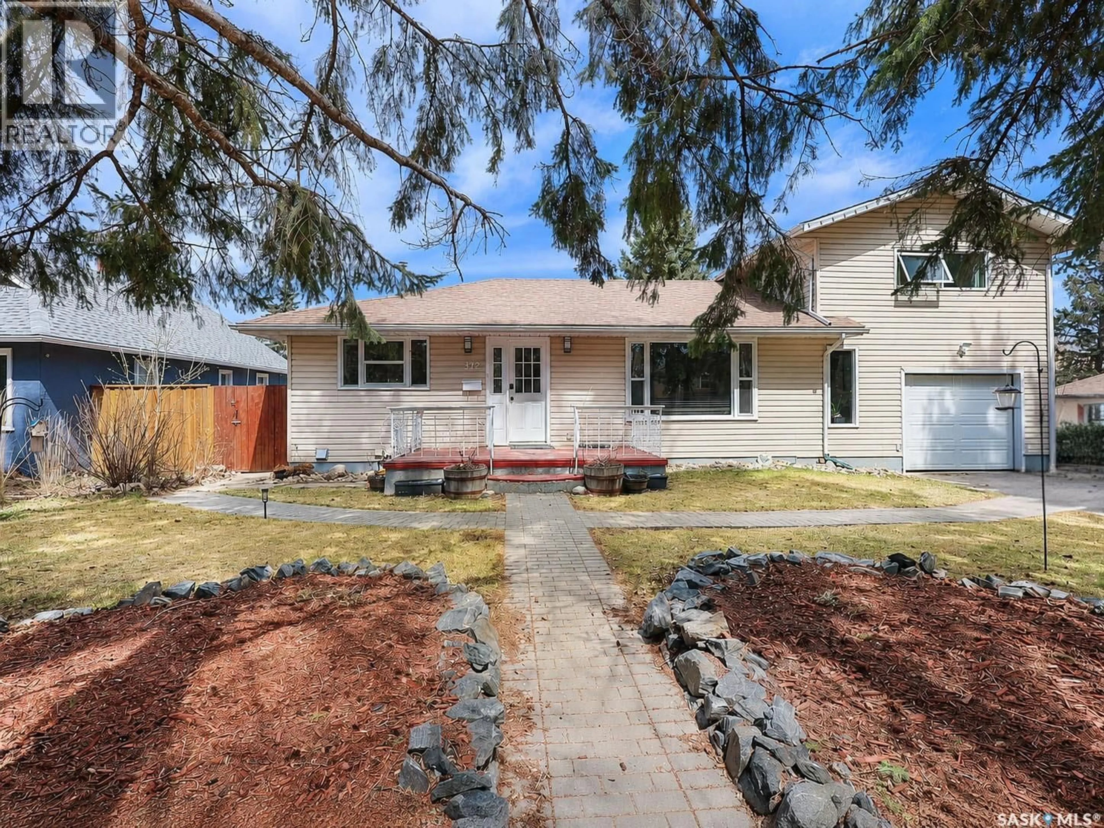 A pic from outside/outdoor area/front of a property/back of a property/a pic from drone, street for 312 20TH STREET, Prince Albert Saskatchewan S6V1K8