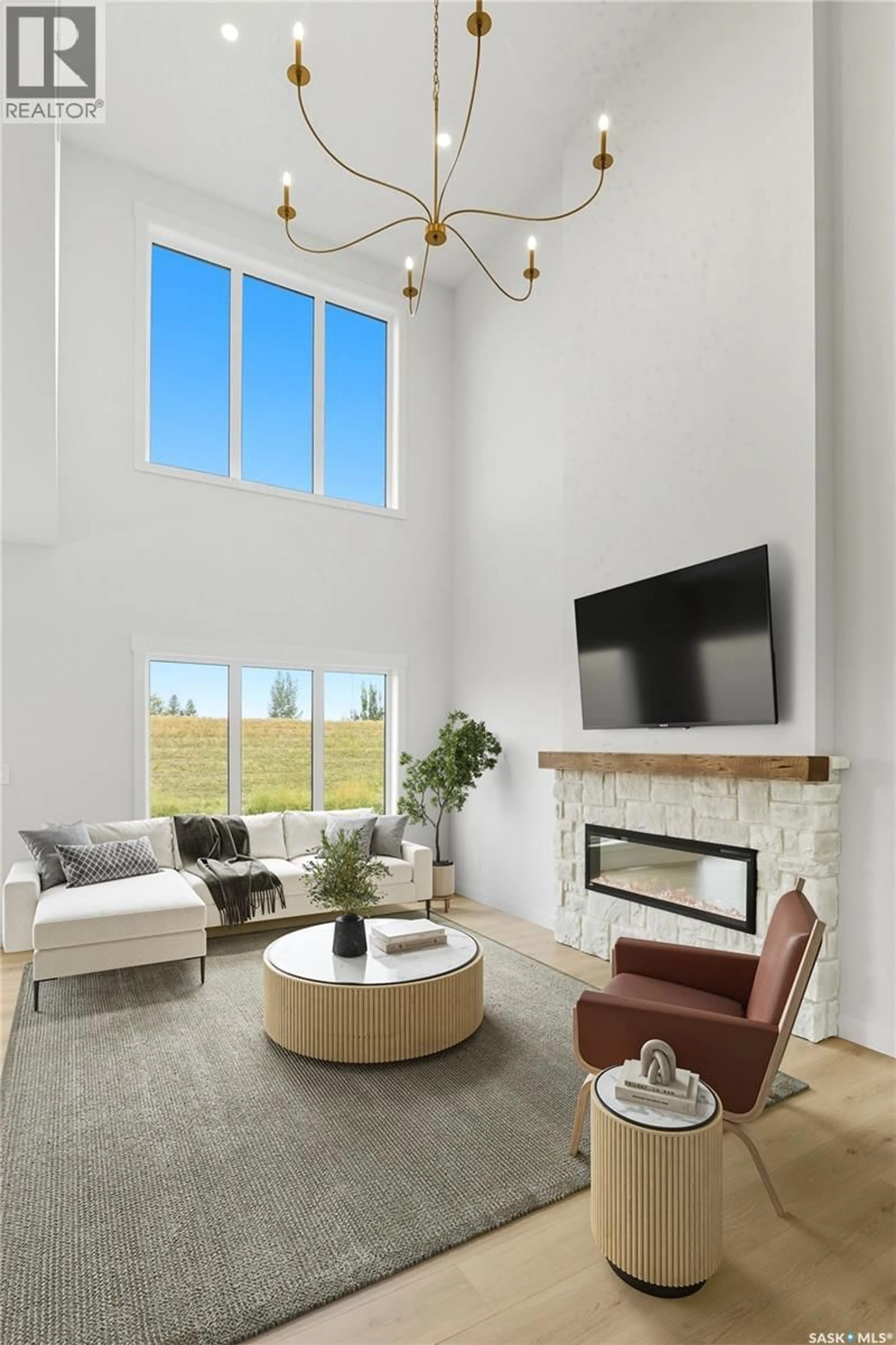 Living room with furniture, unknown for 143 TRAEGER COMMON, Saskatoon Saskatchewan S7V1R3