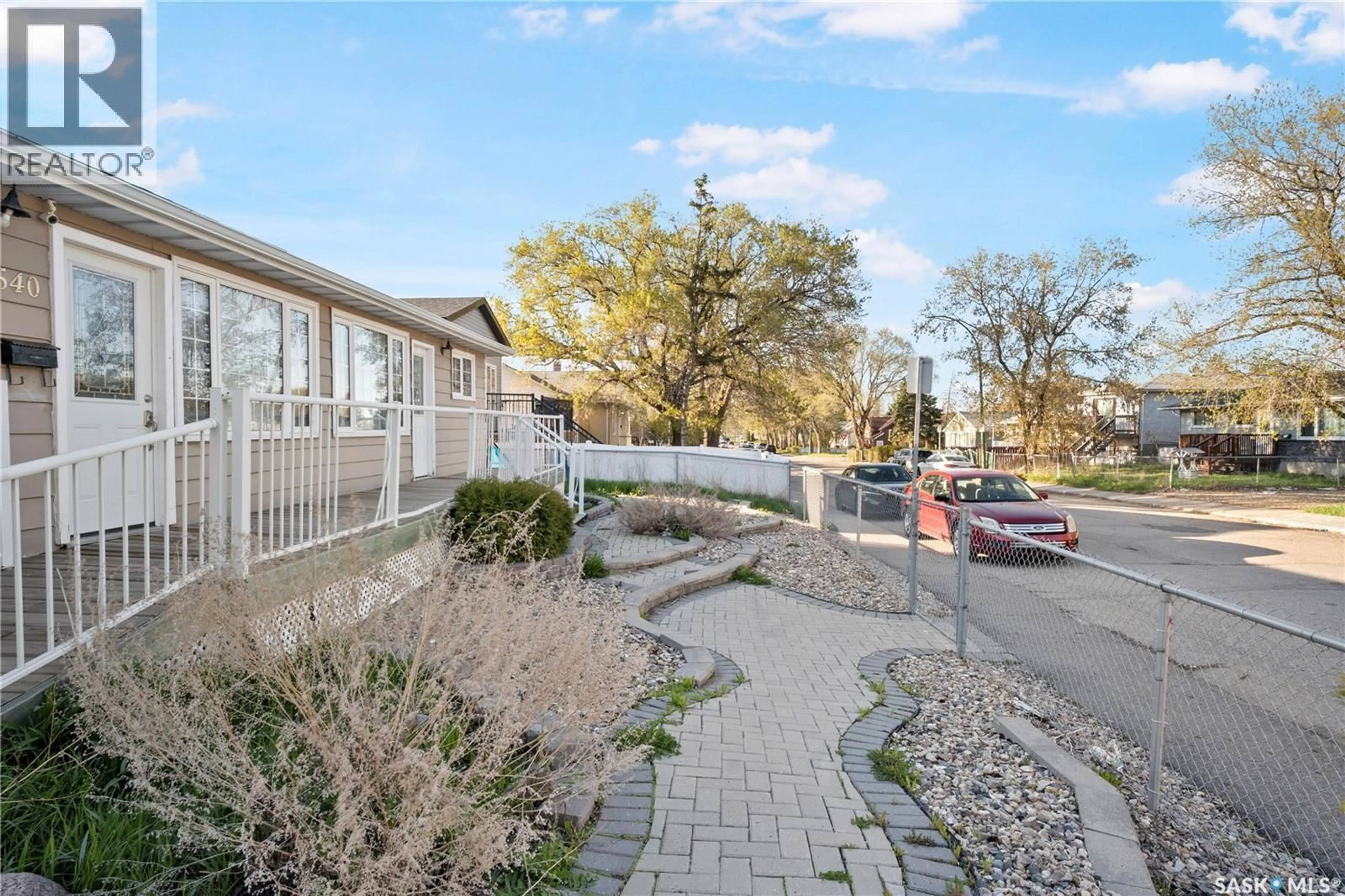 A pic from outside/outdoor area/front of a property/back of a property/a pic from drone, street for 540 WASCANA STREET, Regina Saskatchewan S4R4J2