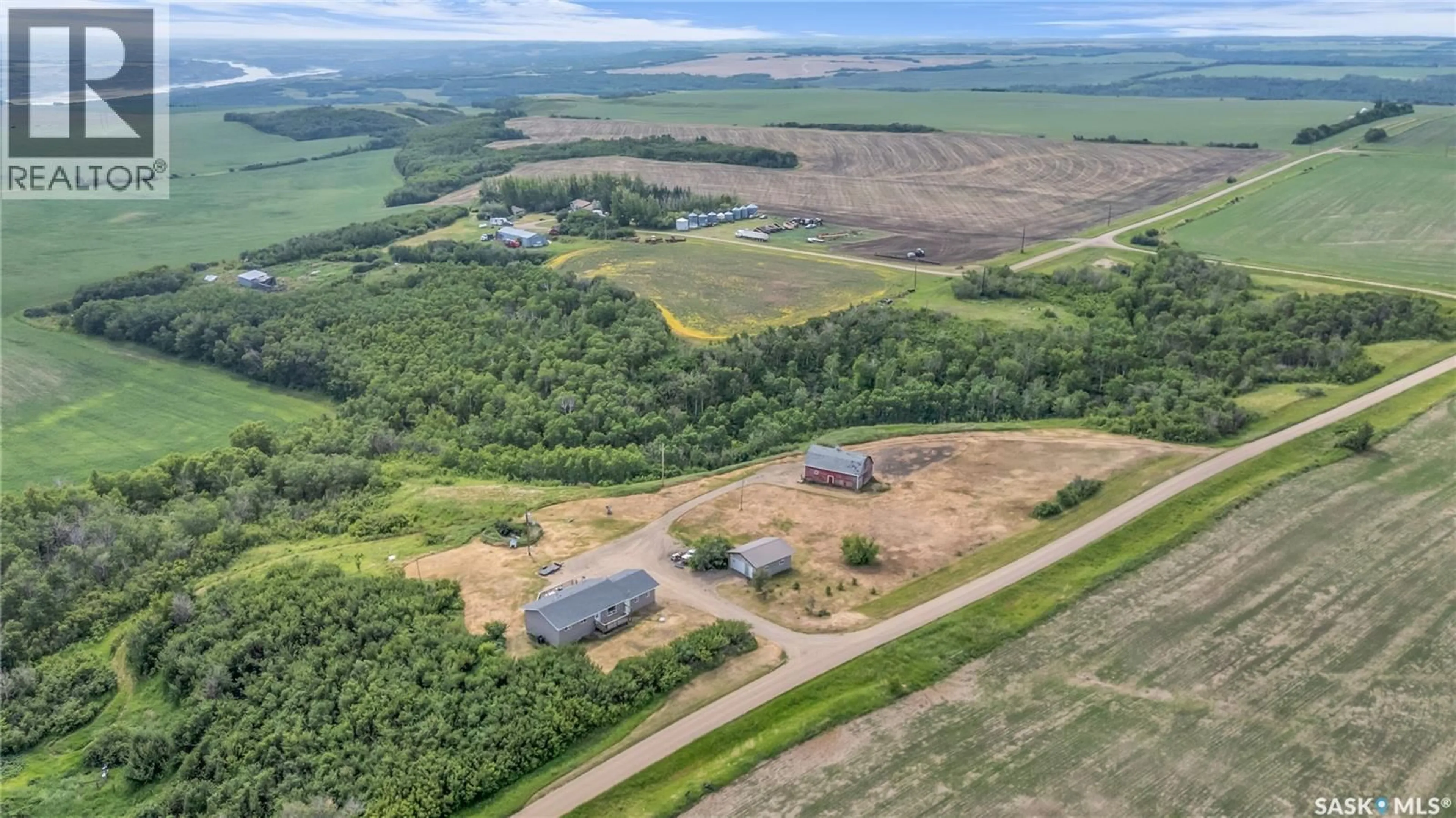 A pic from outside/outdoor area/front of a property/back of a property/a pic from drone, unknown for BLANCHETTE ACREAGE, Battle River Rm No. 438 Saskatchewan S0M0E0