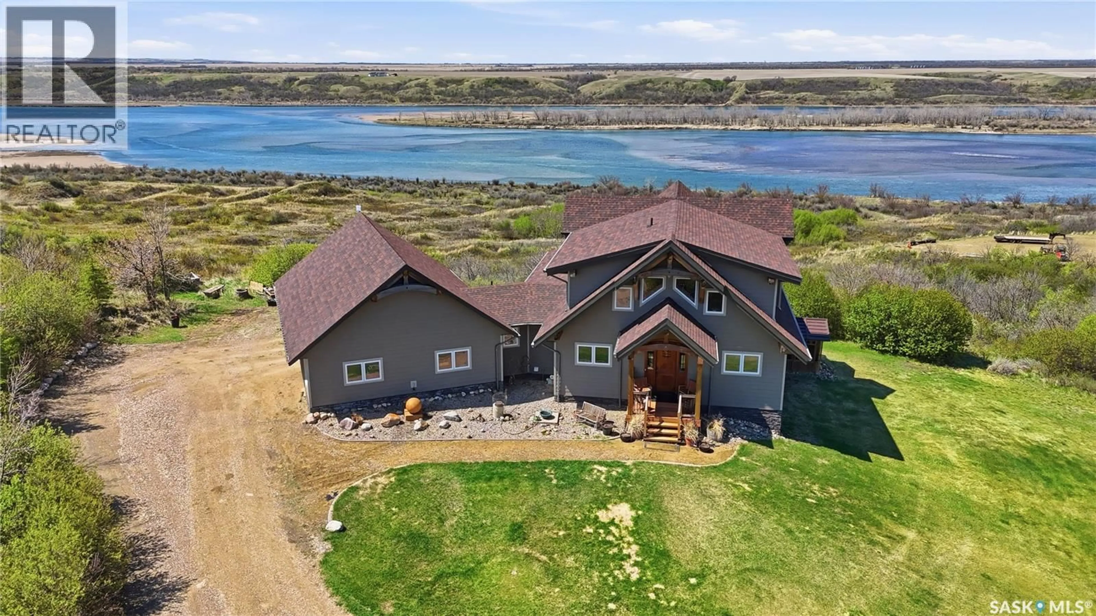 A pic from outside/outdoor area/front of a property/back of a property/a pic from drone, water/lake/river/ocean view for 166 RUDY LANE, Rudy Rm No. 284 Saskatchewan S0L2N0