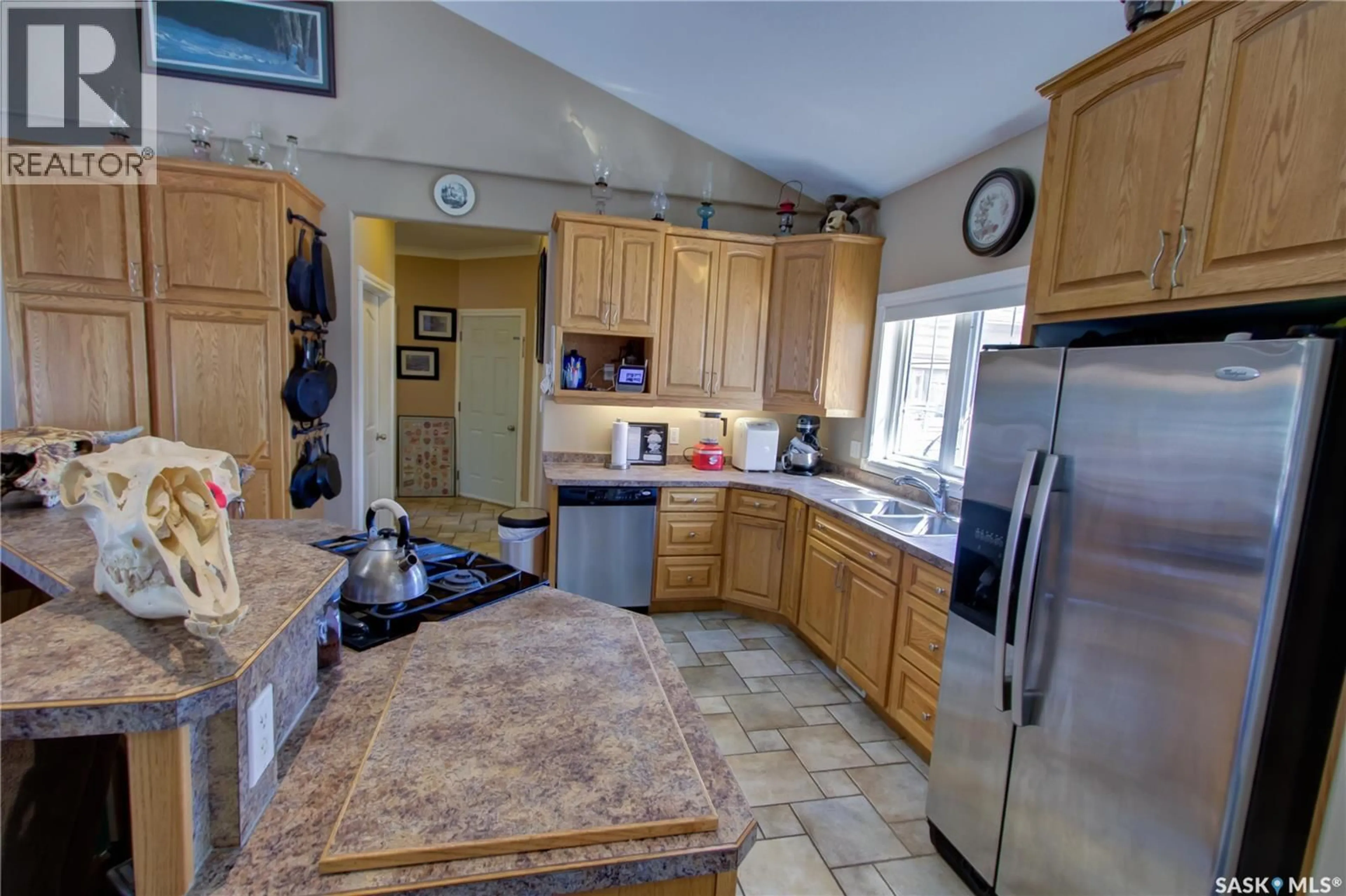 Standard kitchen, ceramic/tile floor for E - 120 1ST AVENUE, Love Saskatchewan S0J1P0