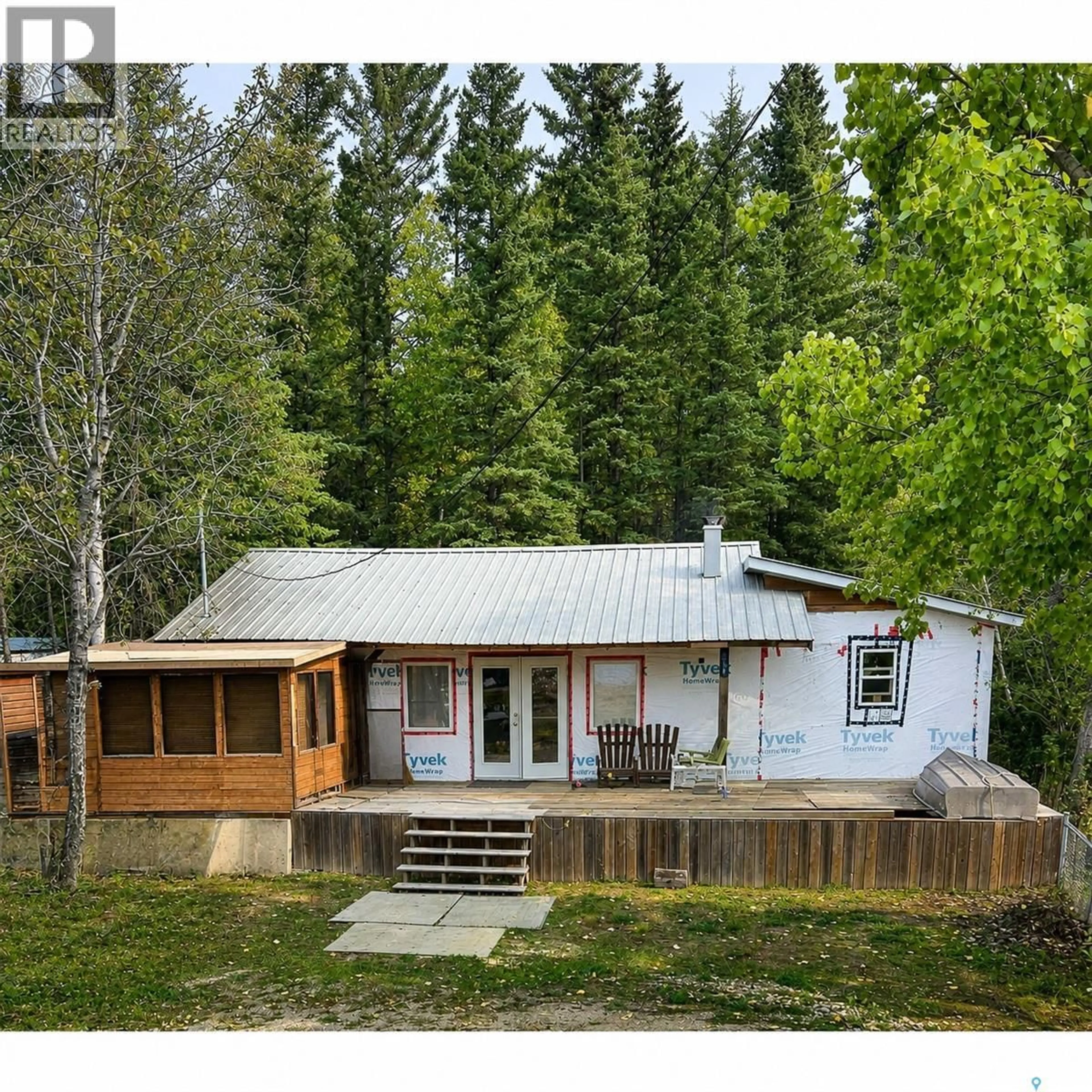 A pic from outside/outdoor area/front of a property/back of a property/a pic from drone, unknown for Sub 5 - 13 CABIN, Meeting Lake Saskatchewan S0M2L0