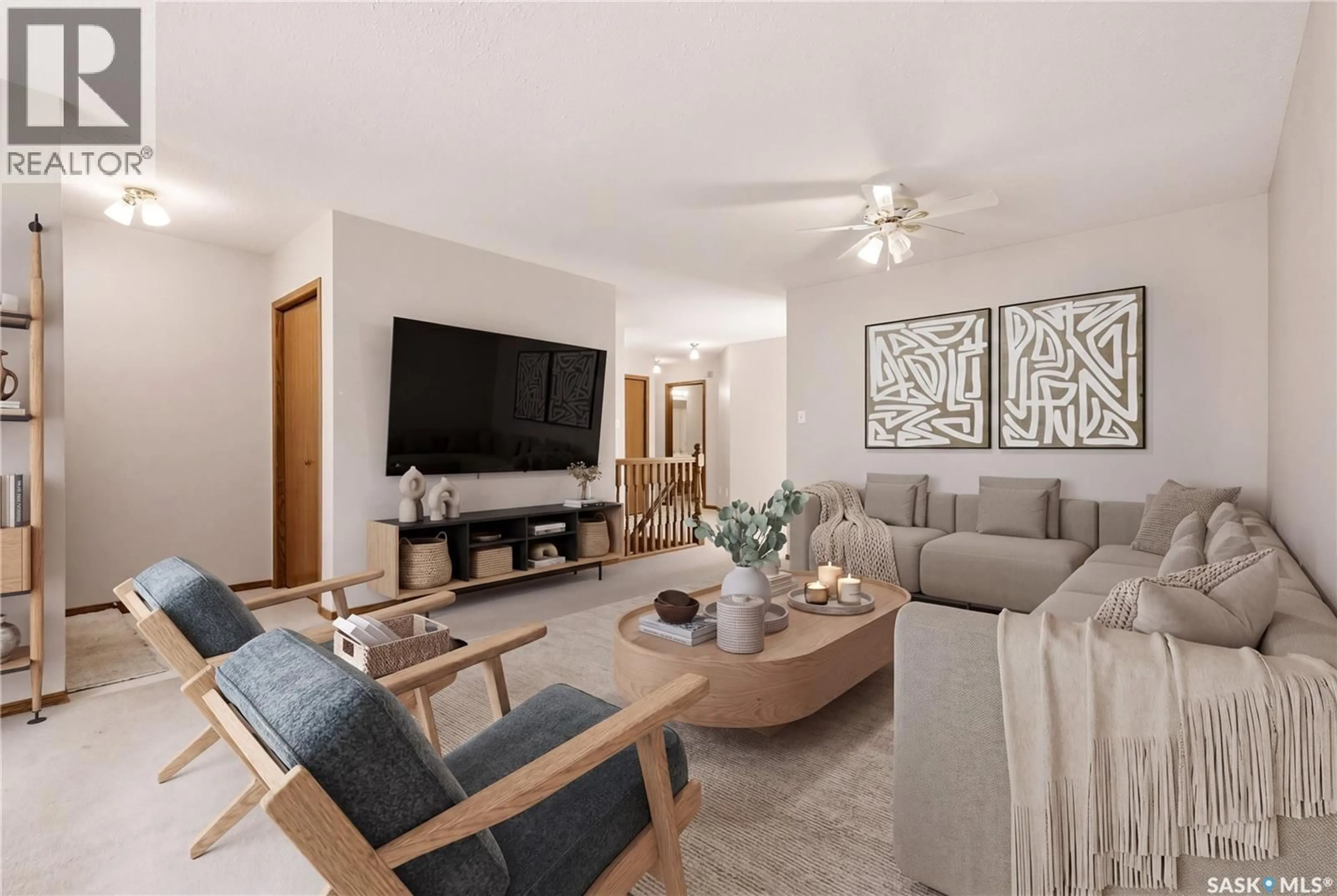 Living room with furniture, unknown for 3706 QUEENS GATE, Regina Saskatchewan S4S7J1