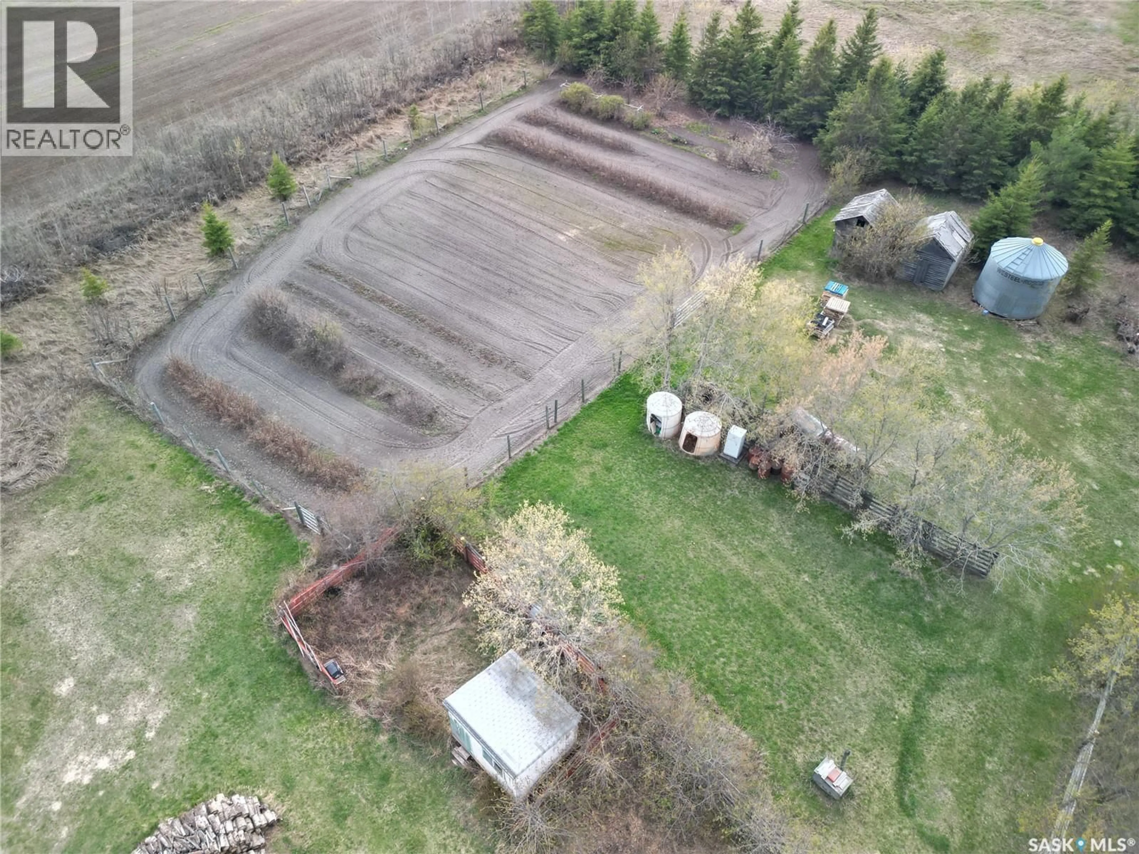 A pic from outside/outdoor area/front of a property/back of a property/a pic from drone, building for SCHENKER ACREAGE, Loon Lake Rm No. 561 Saskatchewan S0M1L0