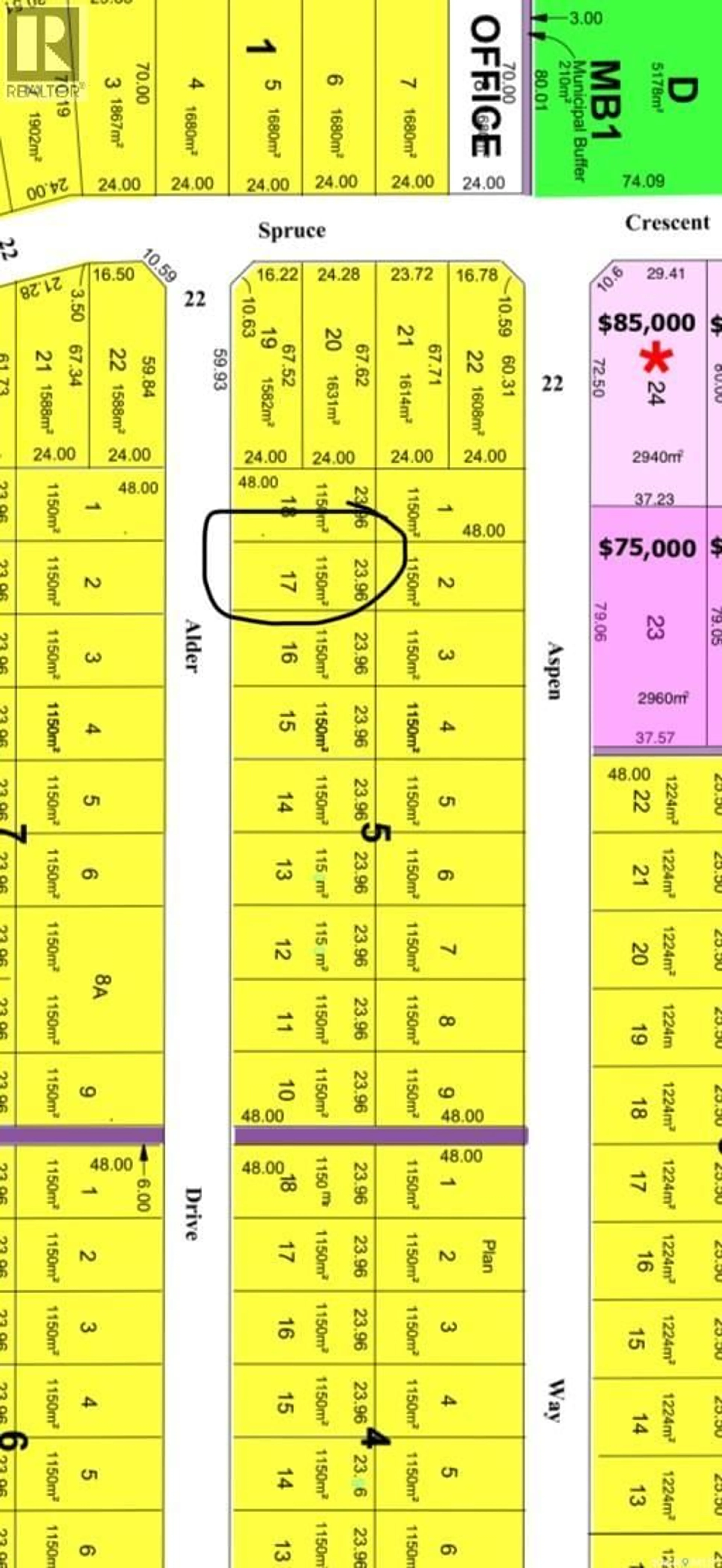 Floor plan for Lot 17 - 17 ALDER DRIVE, Big River Rm No. 555 Saskatchewan S0J0E0
