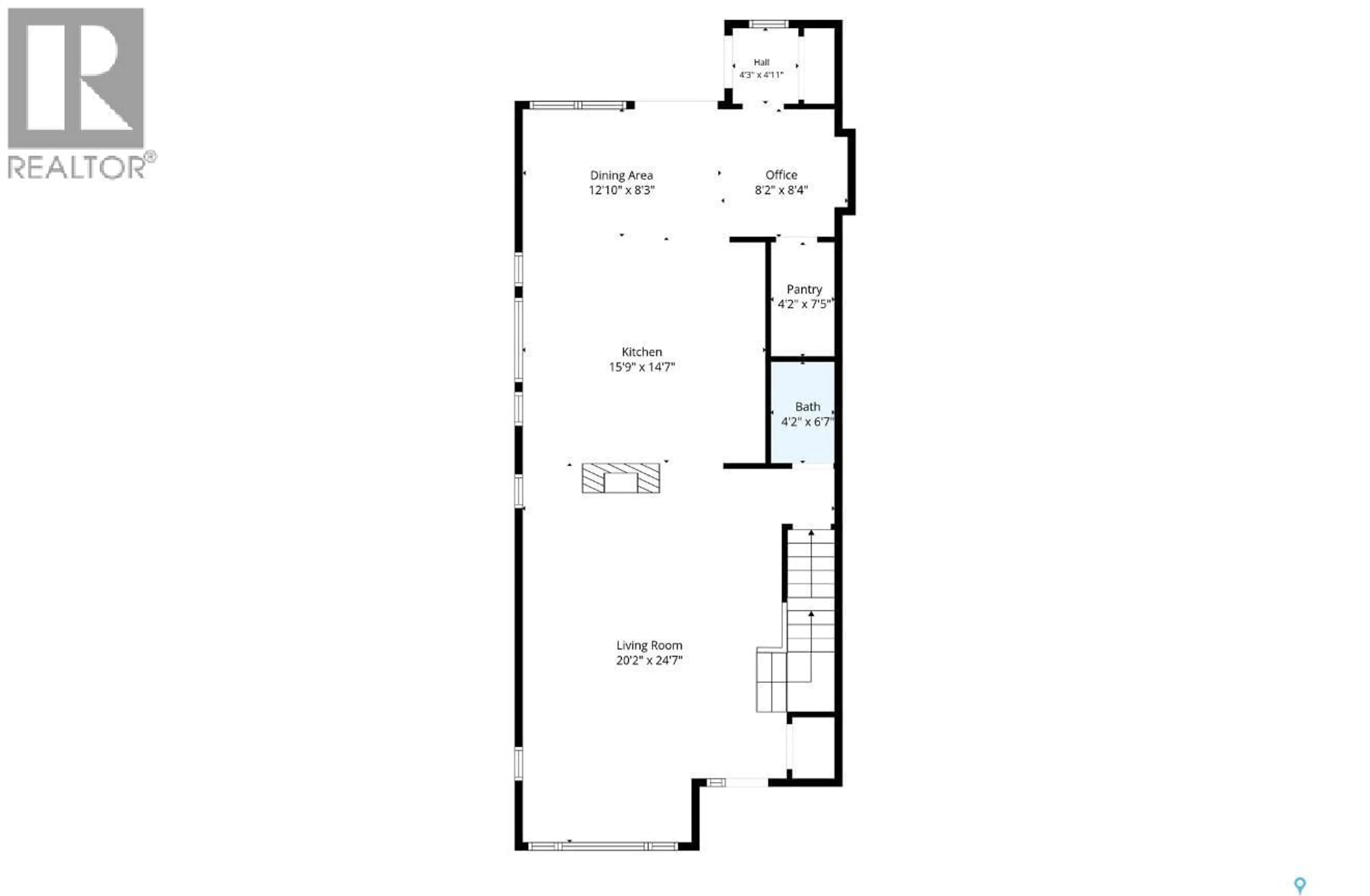 Floor plan for E - 1212 BROADWAY AVENUE, Saskatoon Saskatchewan S7H2A3