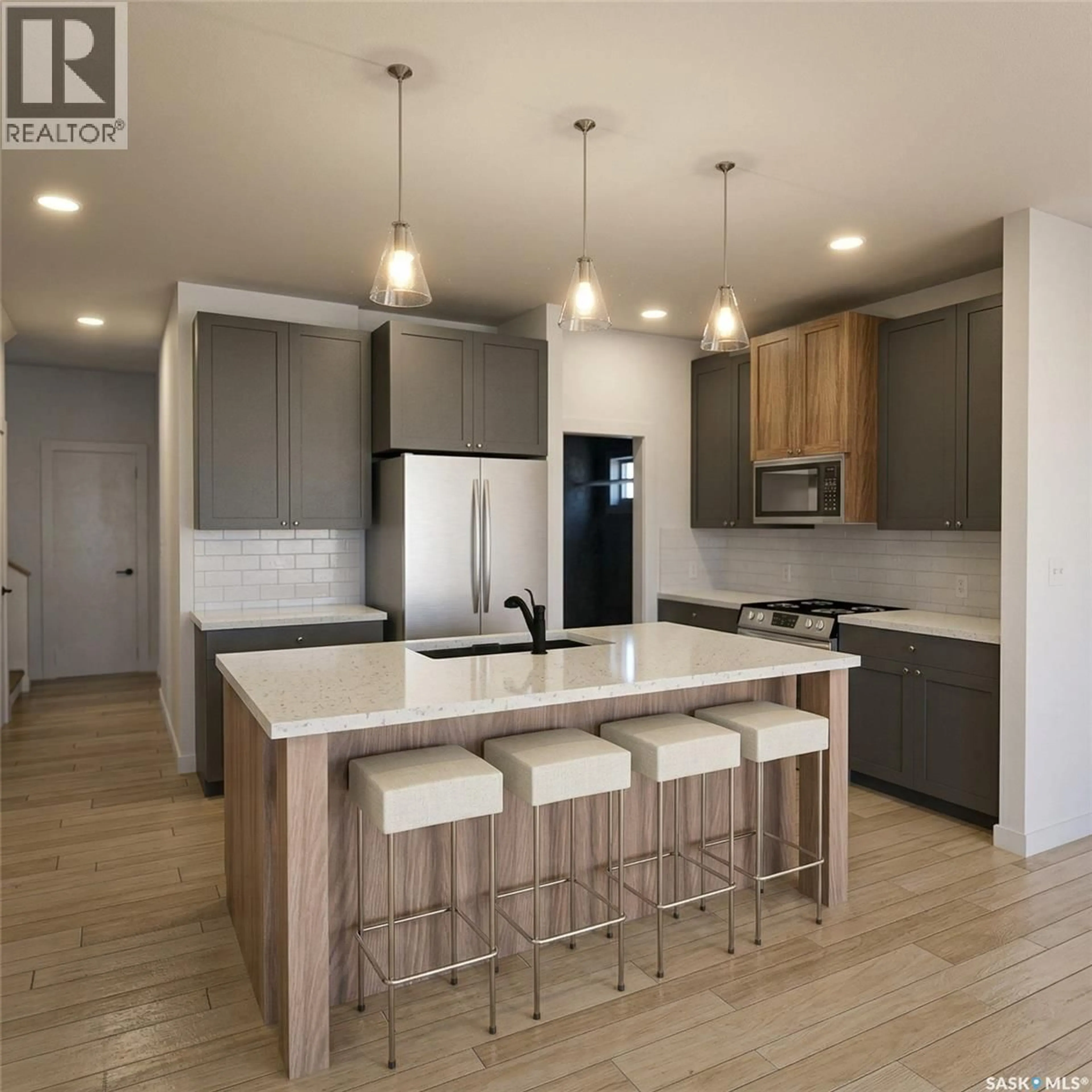 Open concept kitchen, unknown for 663 HENRY DAYDAY ROAD, Saskatoon Saskatchewan S7W1H5