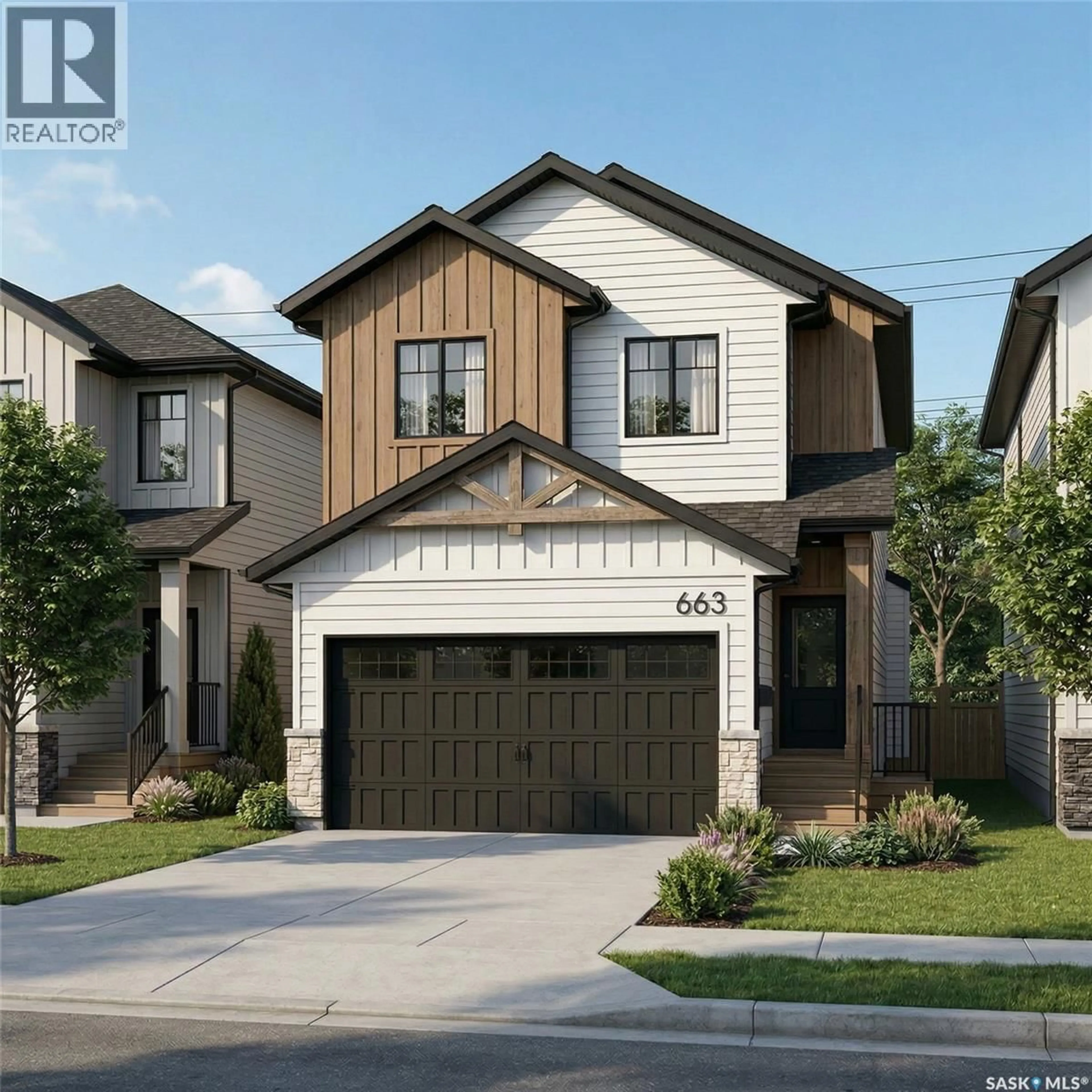 Home with brick exterior material, street for 663 HENRY DAYDAY ROAD, Saskatoon Saskatchewan S7W1H5
