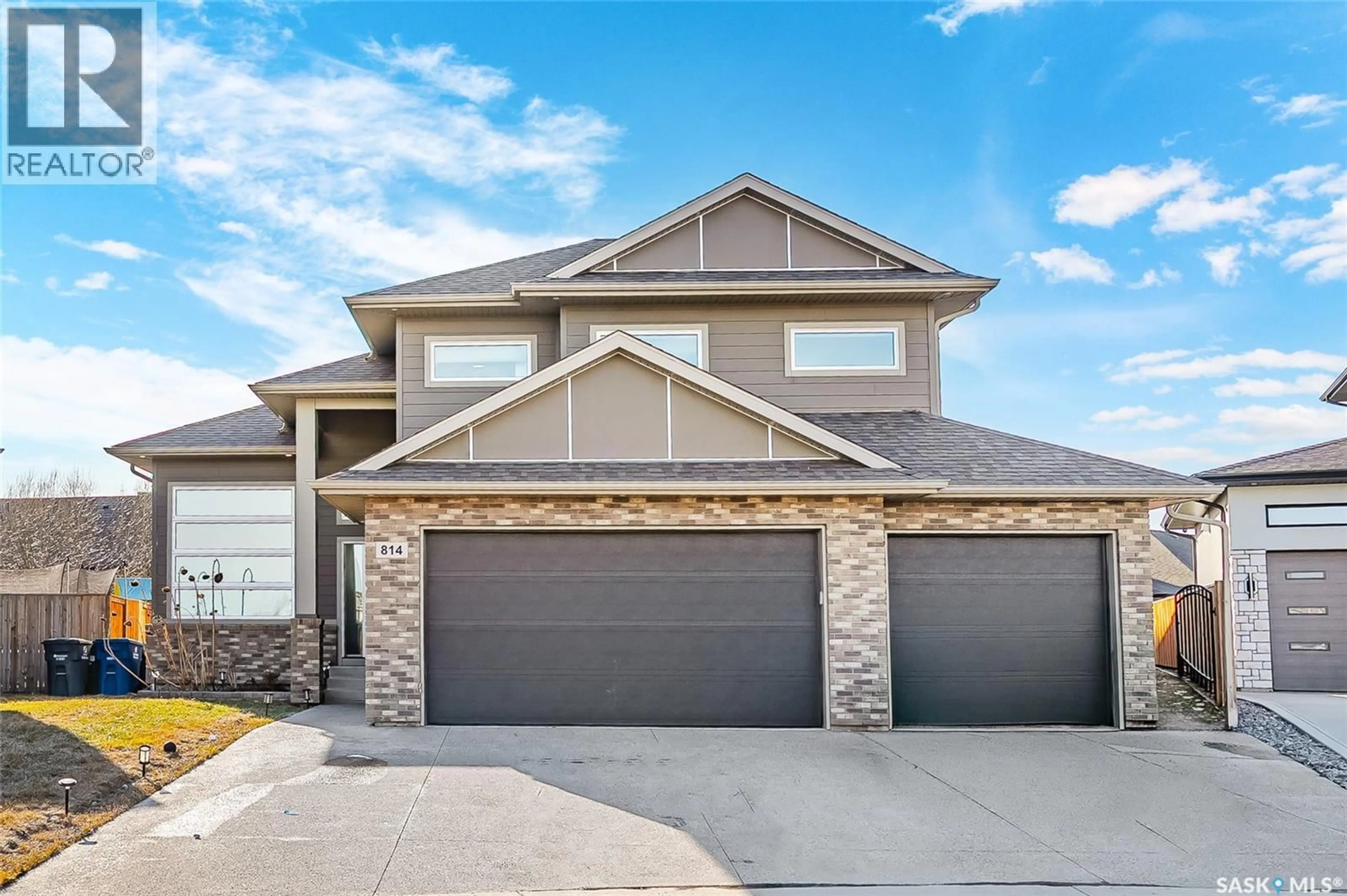 Home with brick exterior material, street for 814 WERSCHNER COURT, Saskatoon Saskatchewan S7V0G7