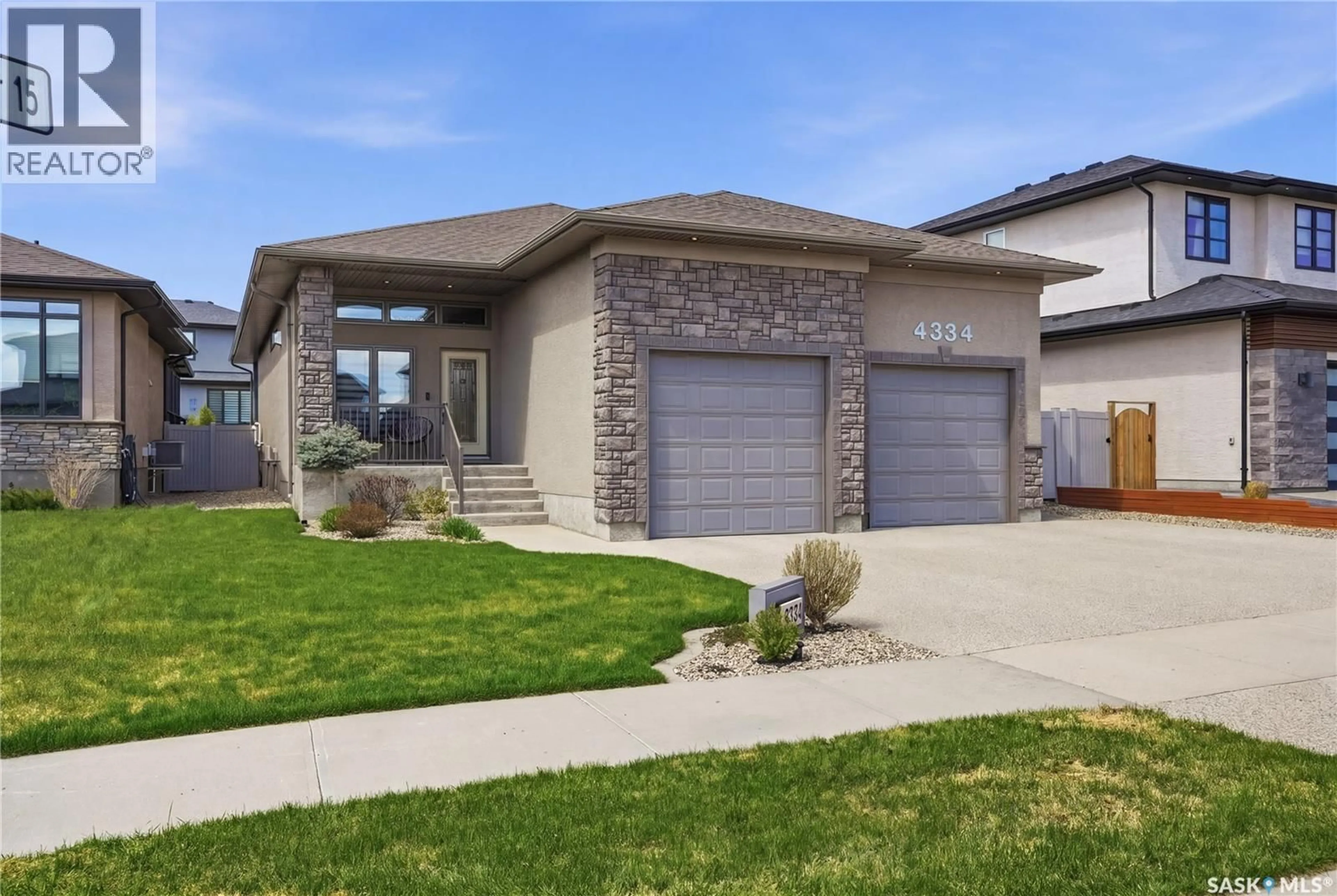 Home with brick exterior material, street for 4334 CHUKA DRIVE, Regina Saskatchewan S4V3H7