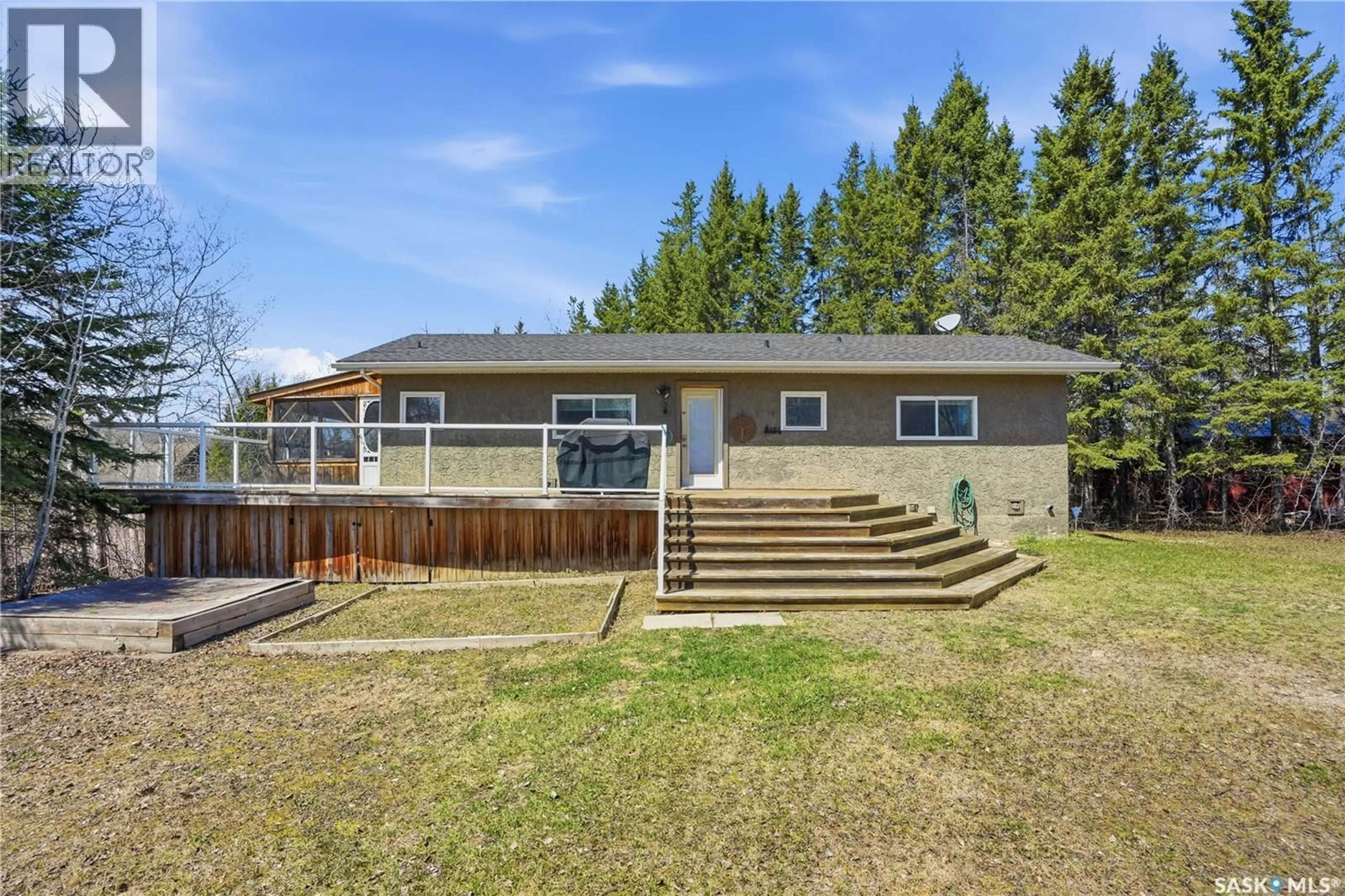 A pic from outside/outdoor area/front of a property/back of a property/a pic from drone, water/lake/river/ocean view for 123 BURBERRY ROAD, Christopher Lake Saskatchewan S0J0N0