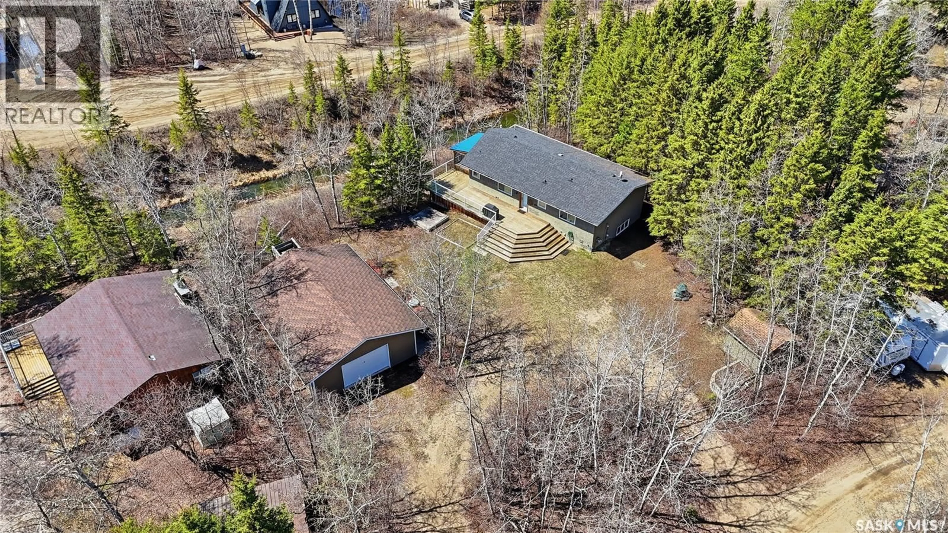 A pic from outside/outdoor area/front of a property/back of a property/a pic from drone, water/lake/river/ocean view for 123 BURBERRY ROAD, Christopher Lake Saskatchewan S0J0N0