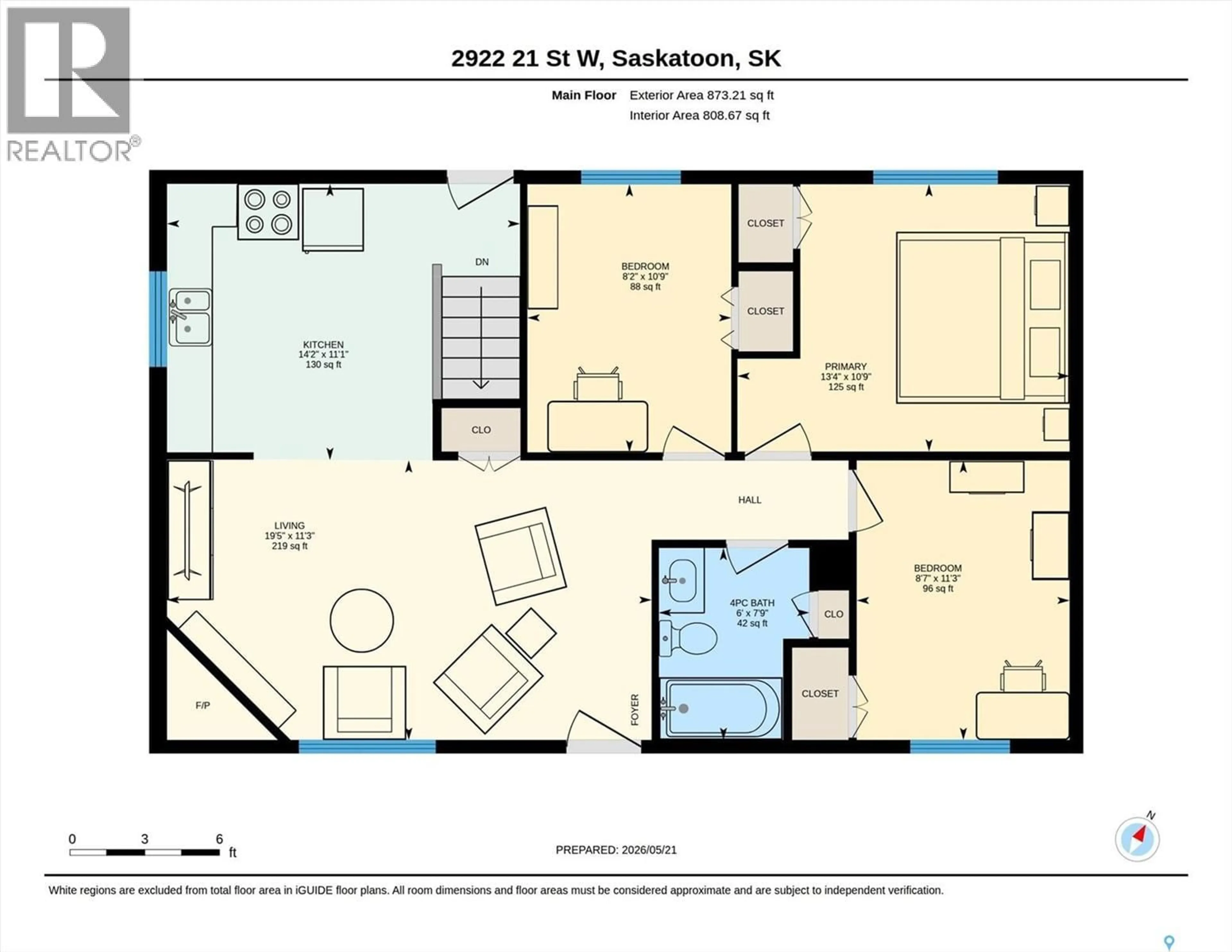 Floor plan for 2922 21ST STREET, Saskatoon Saskatchewan S7M0W5