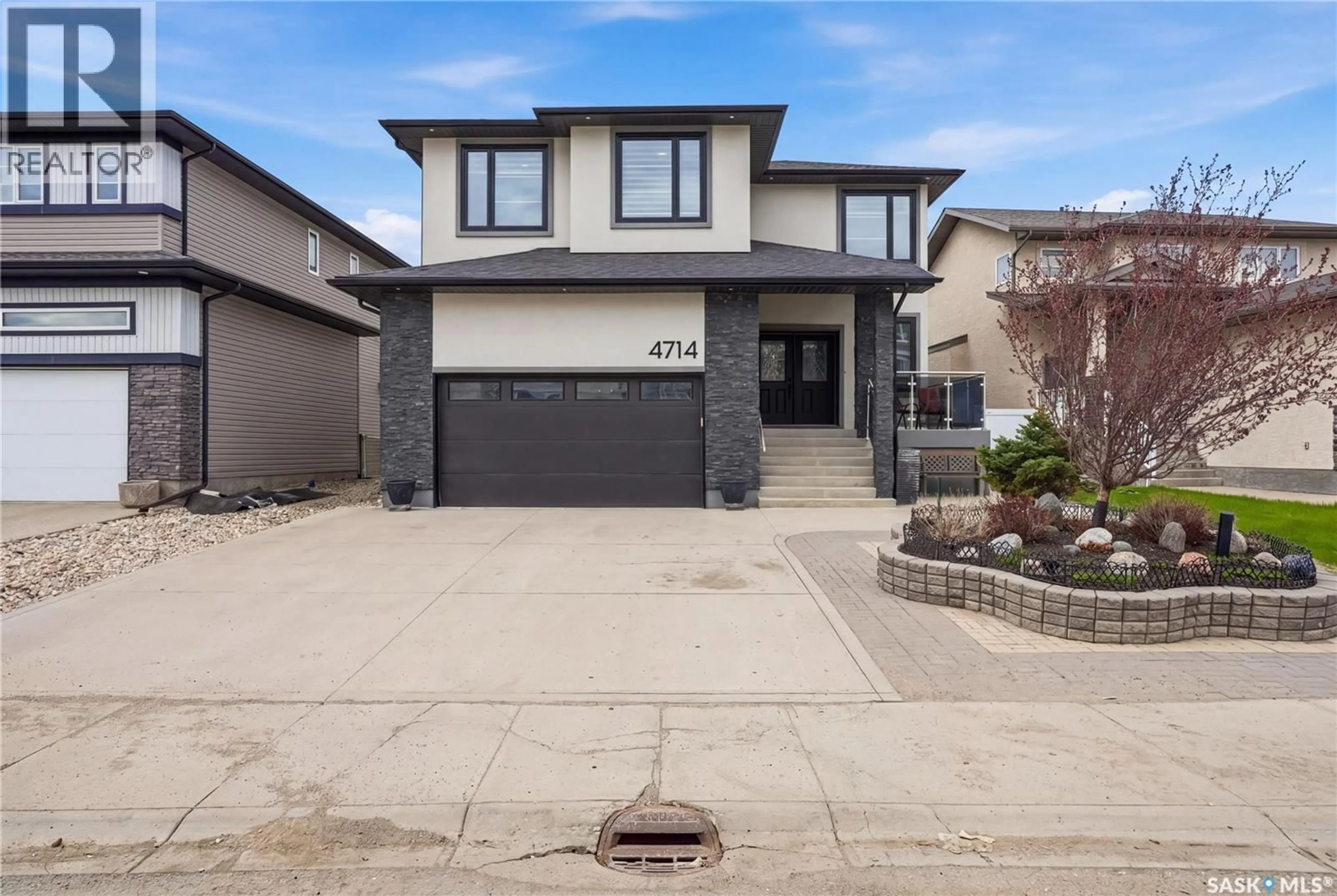 Home with brick exterior material, street for 4714 GREEN APPLE DRIVE, Regina Saskatchewan S4V3L2