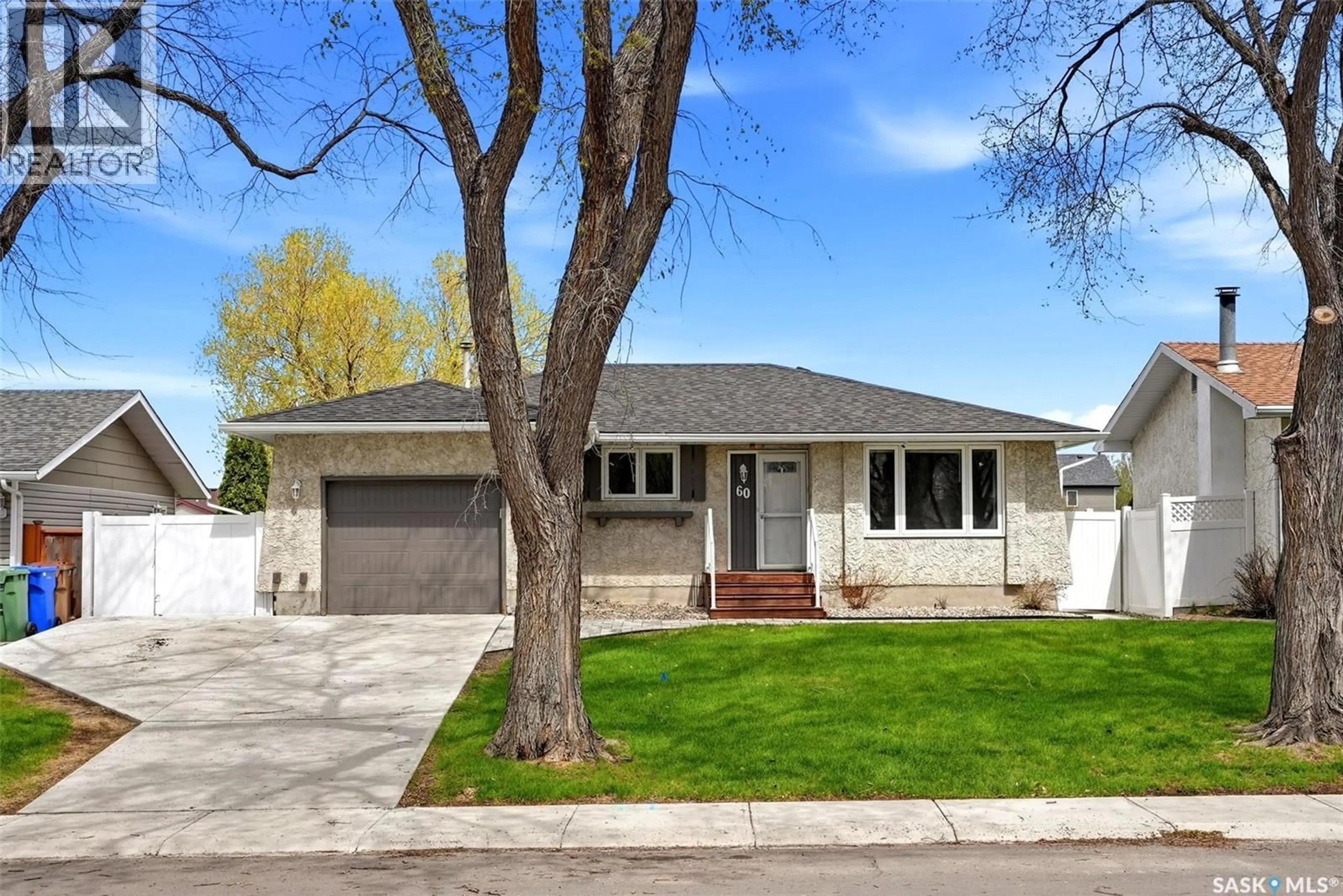 Home with vinyl exterior material, street for 60 FRENCH CRESCENT, Regina Saskatchewan S4R6N4