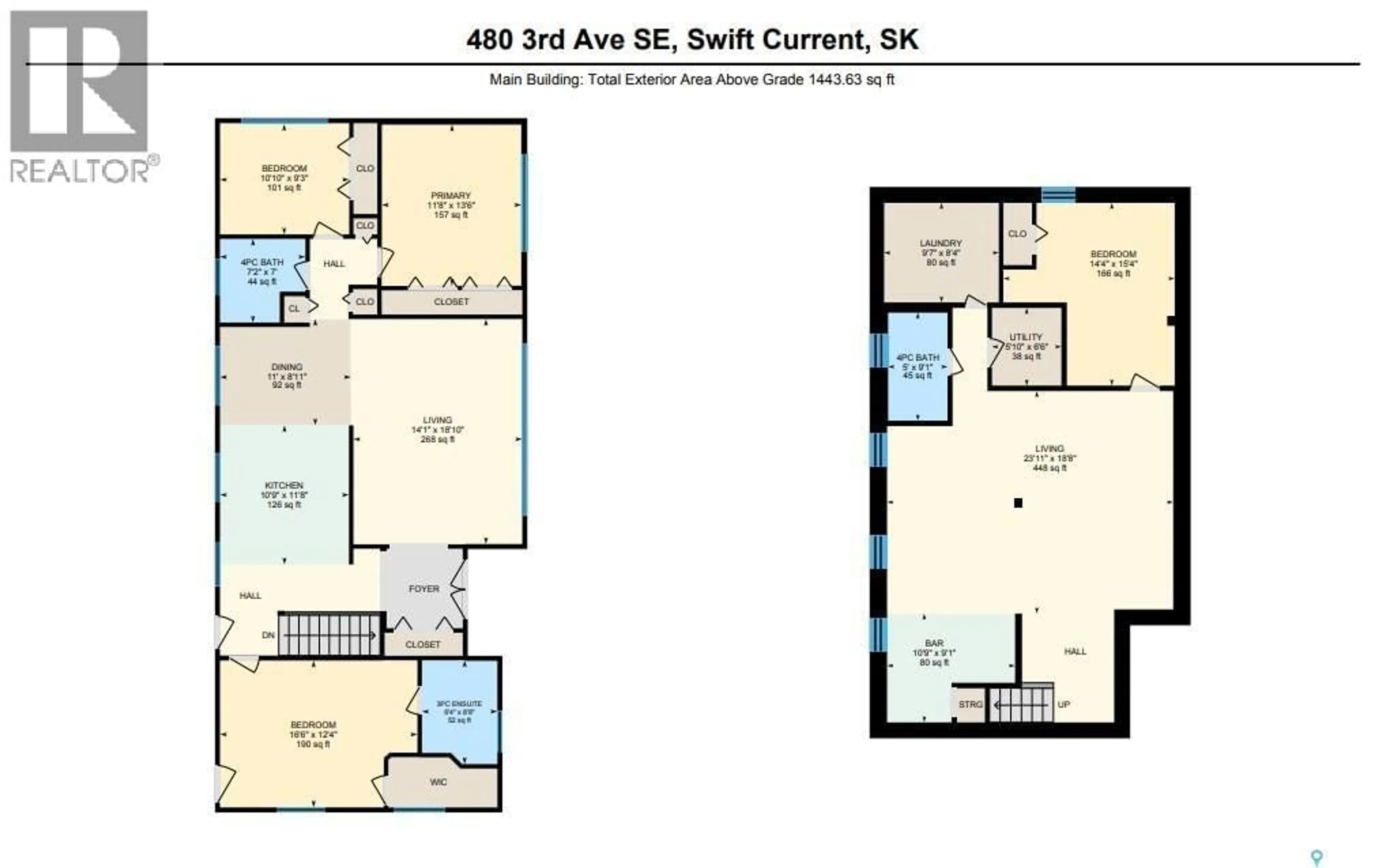 Floor plan for 480 3RD AVENUE, Swift Current Saskatchewan S9H3K8