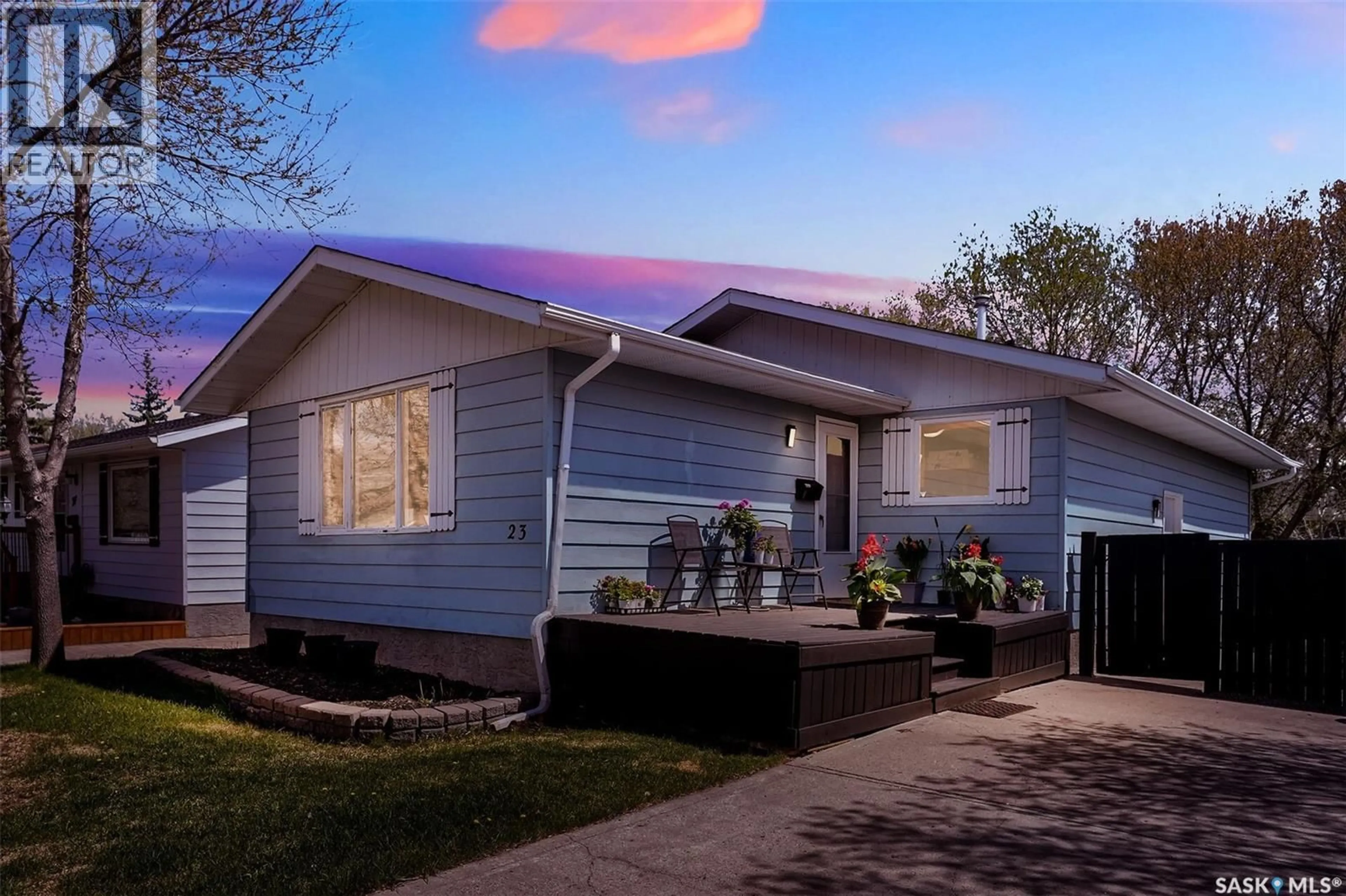 Home with vinyl exterior material, street for 23 HIND STREET, Regina Saskatchewan S4X1P9