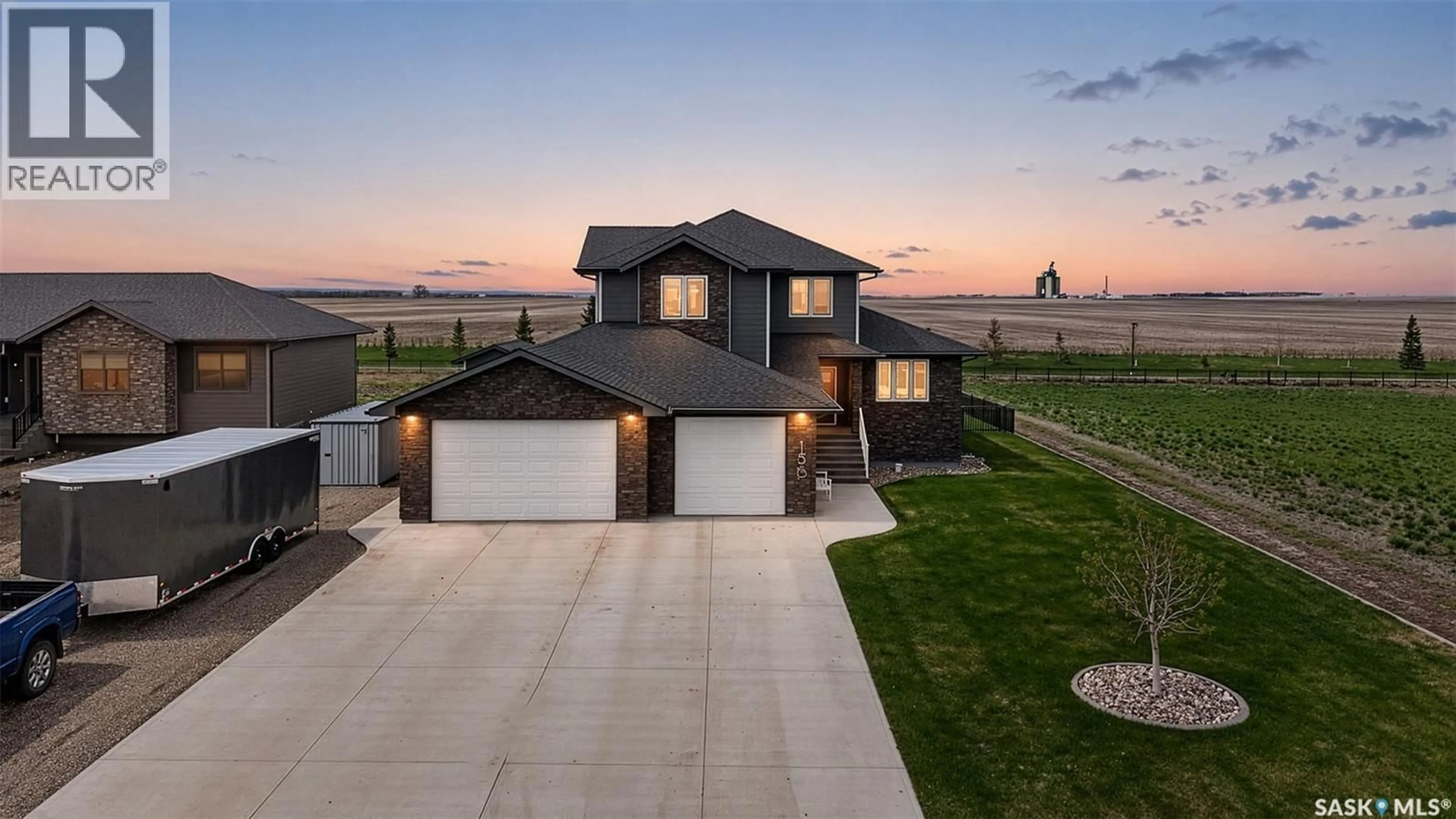 A pic from outside/outdoor area/front of a property/back of a property/a pic from drone, unknown for 156 IRON BRIDGE DRIVE, Moose Jaw Saskatchewan S6J0B4