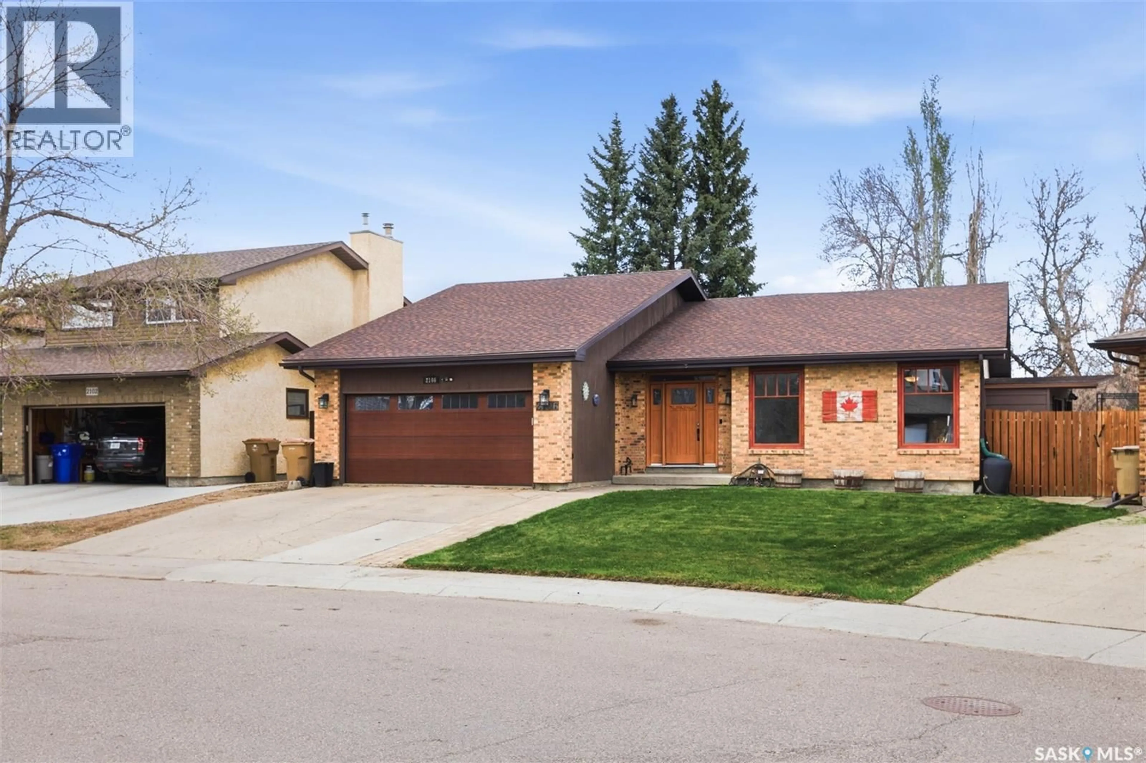 Home with brick exterior material, street for 2106 STYLES CRESCENT, Regina Saskatchewan S4V0P9