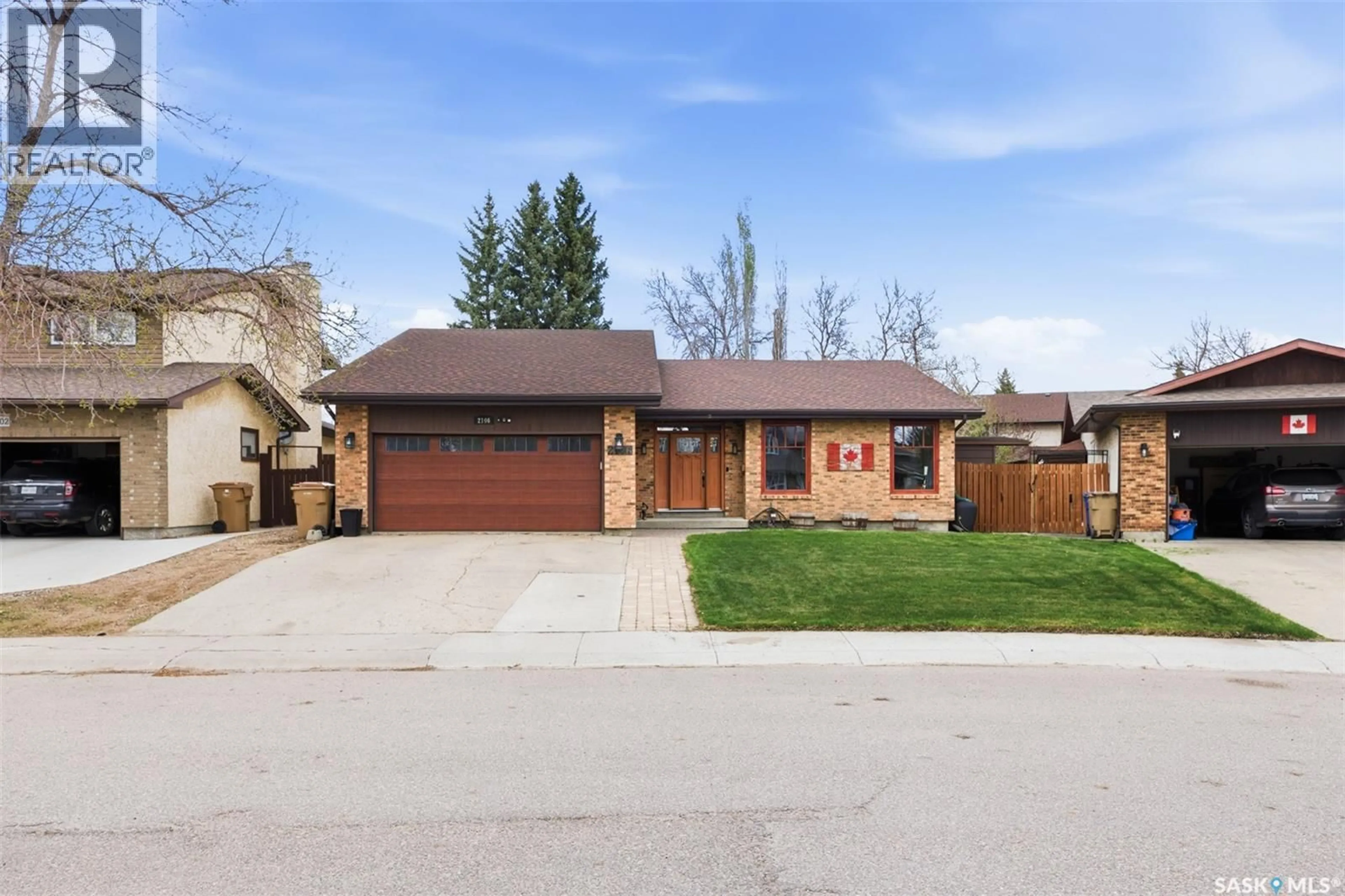 Home with brick exterior material, street for 2106 STYLES CRESCENT, Regina Saskatchewan S4V0P9