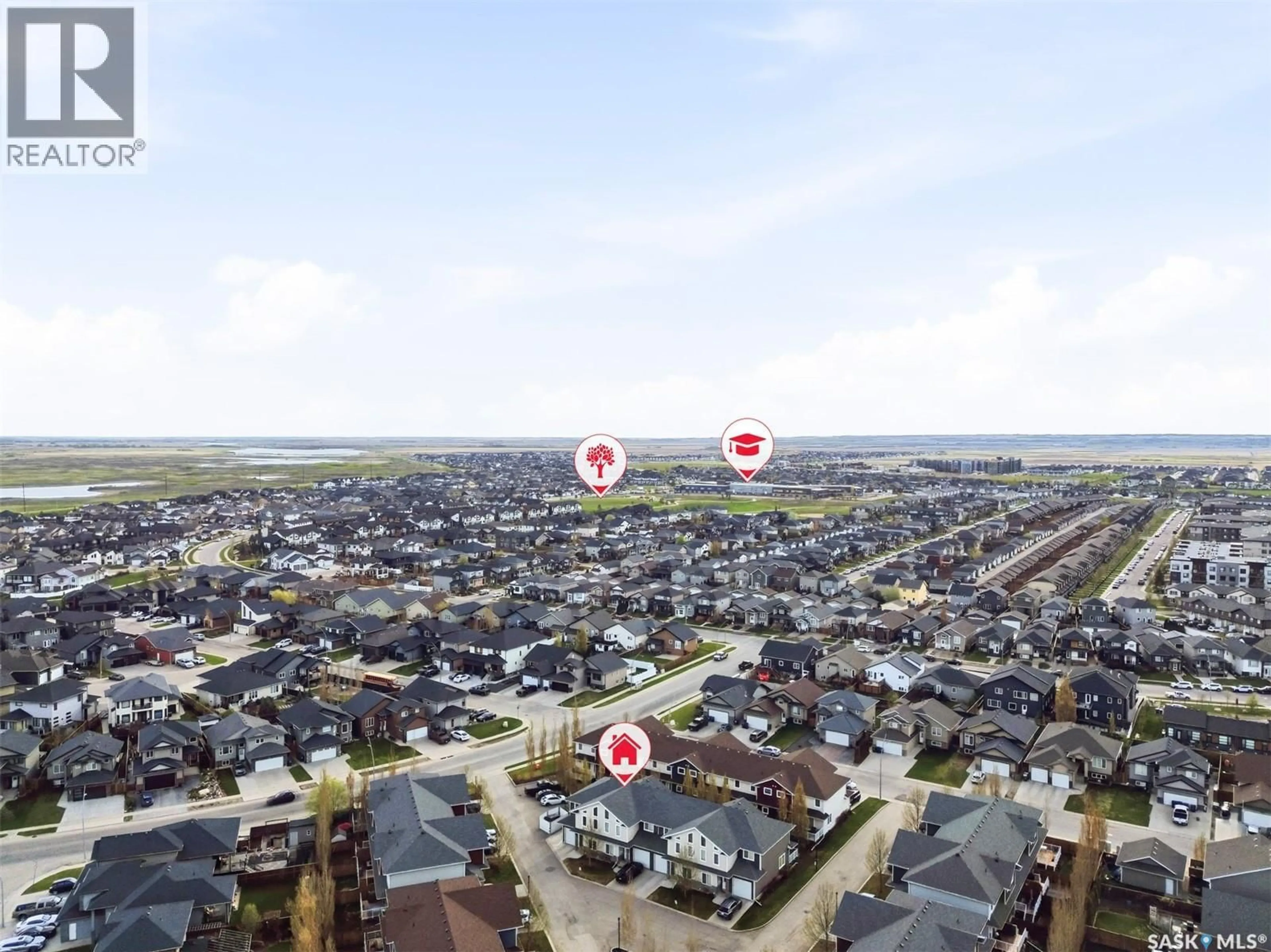 A pic from outside/outdoor area/front of a property/back of a property/a pic from drone, city buildings view from balcony for 501 315 ZARY ROAD, Saskatoon Saskatchewan S7W0N9