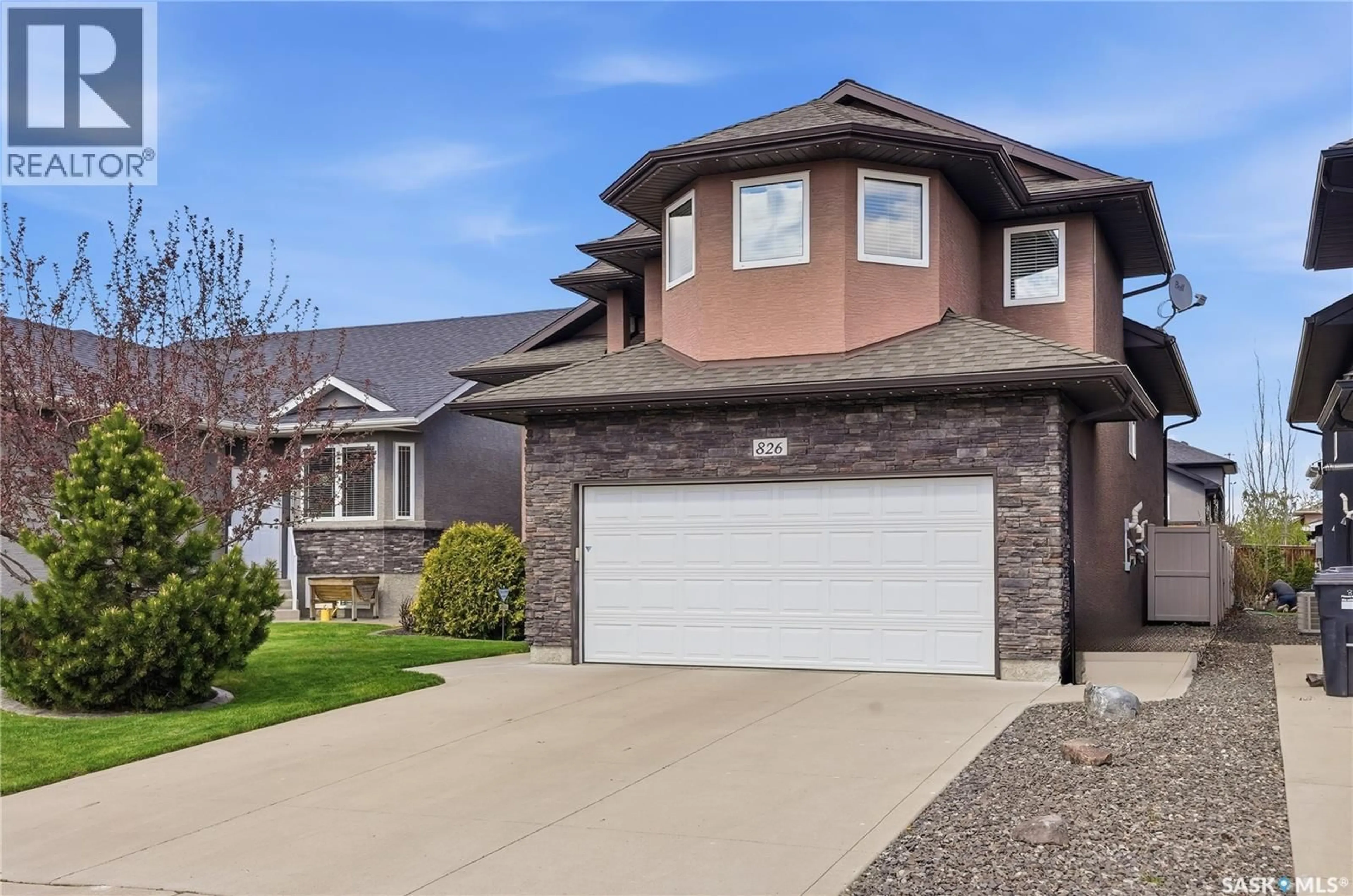 Home with brick exterior material, street for 826 REMPEL CRESCENT, Saskatoon Saskatchewan S7T0M5