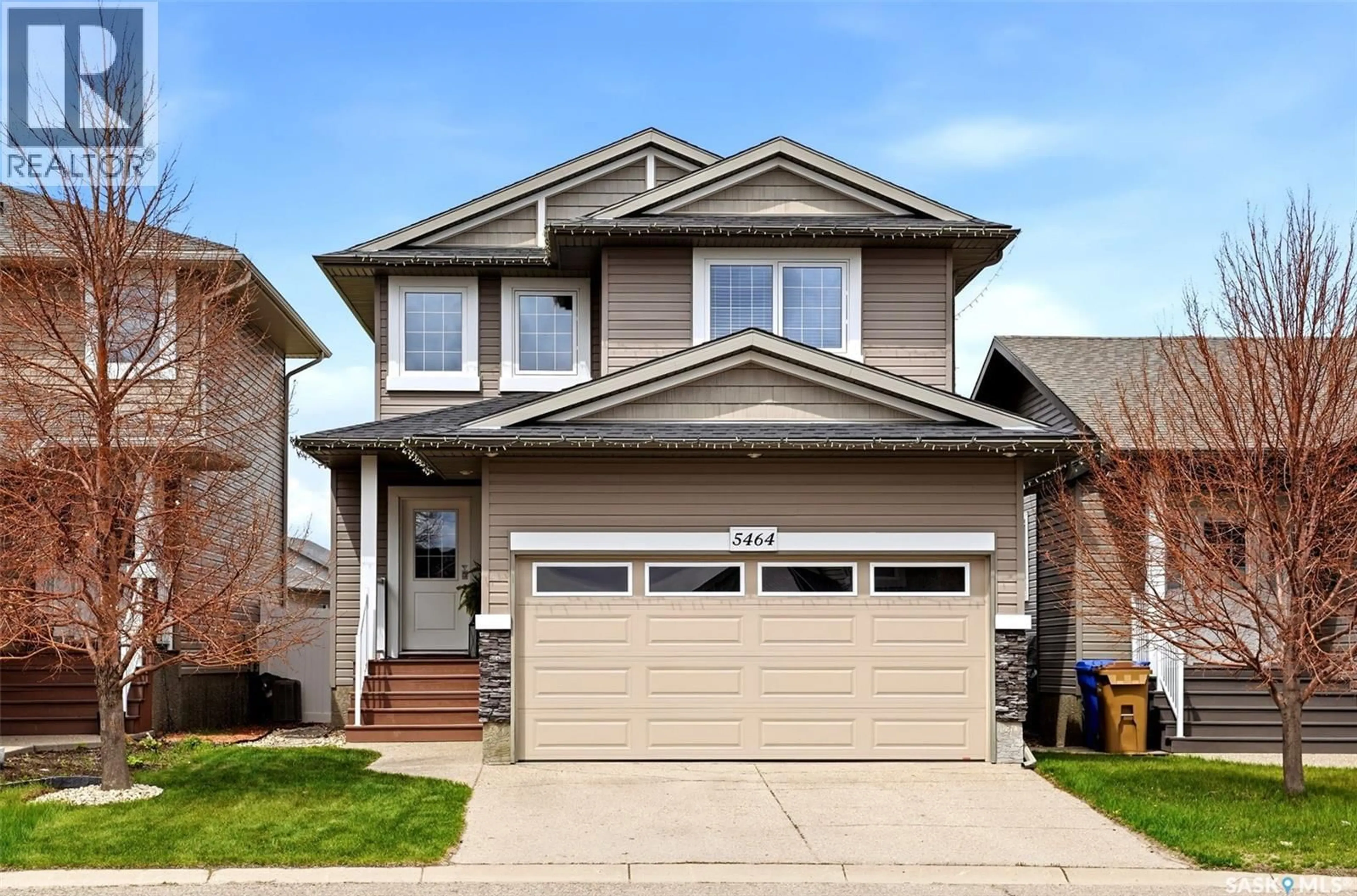 Home with vinyl exterior material, street for 5464 AERIAL CRESCENT, Regina Saskatchewan S4W0C9