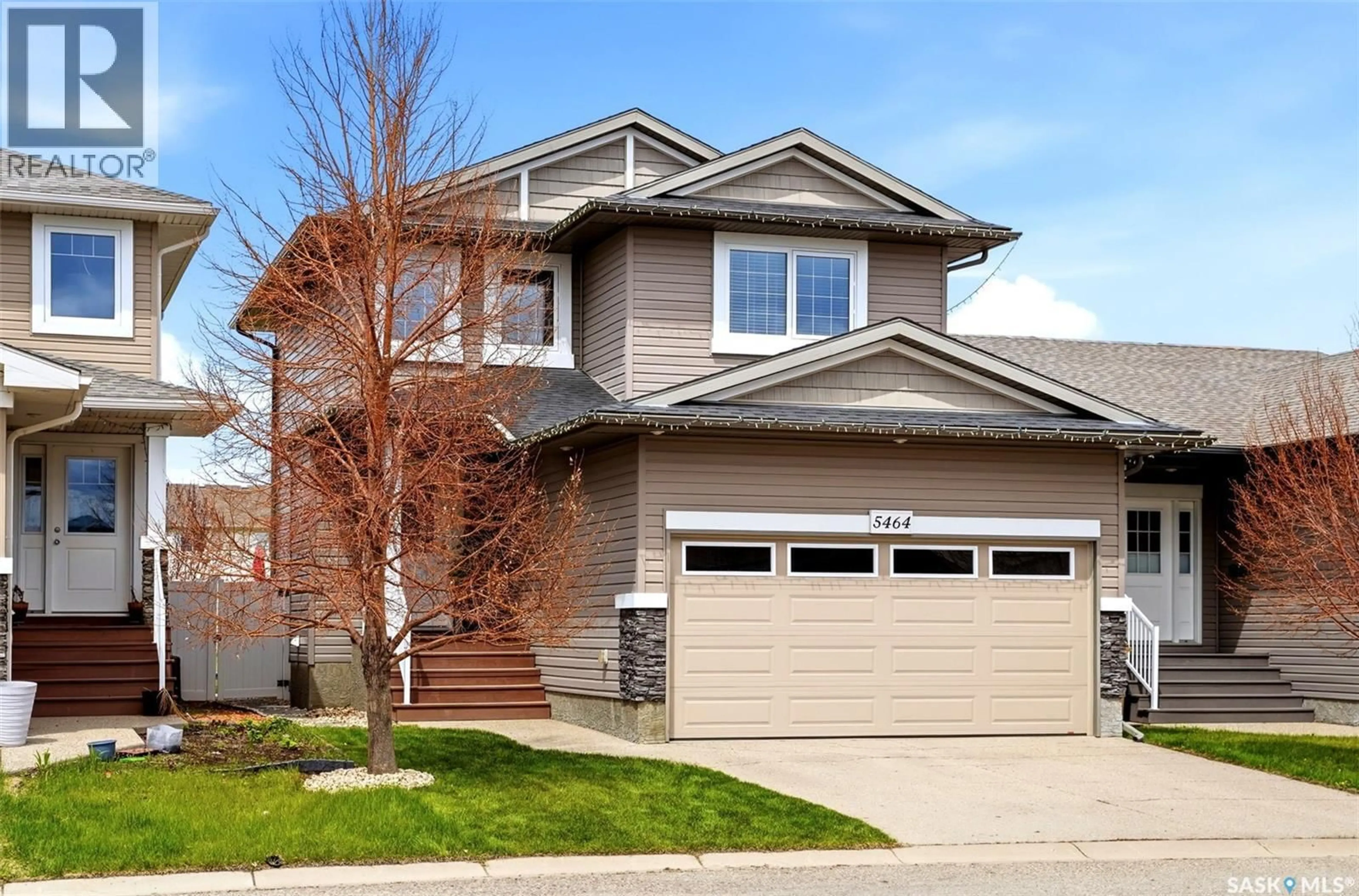 Home with vinyl exterior material, street for 5464 AERIAL CRESCENT, Regina Saskatchewan S4W0C9