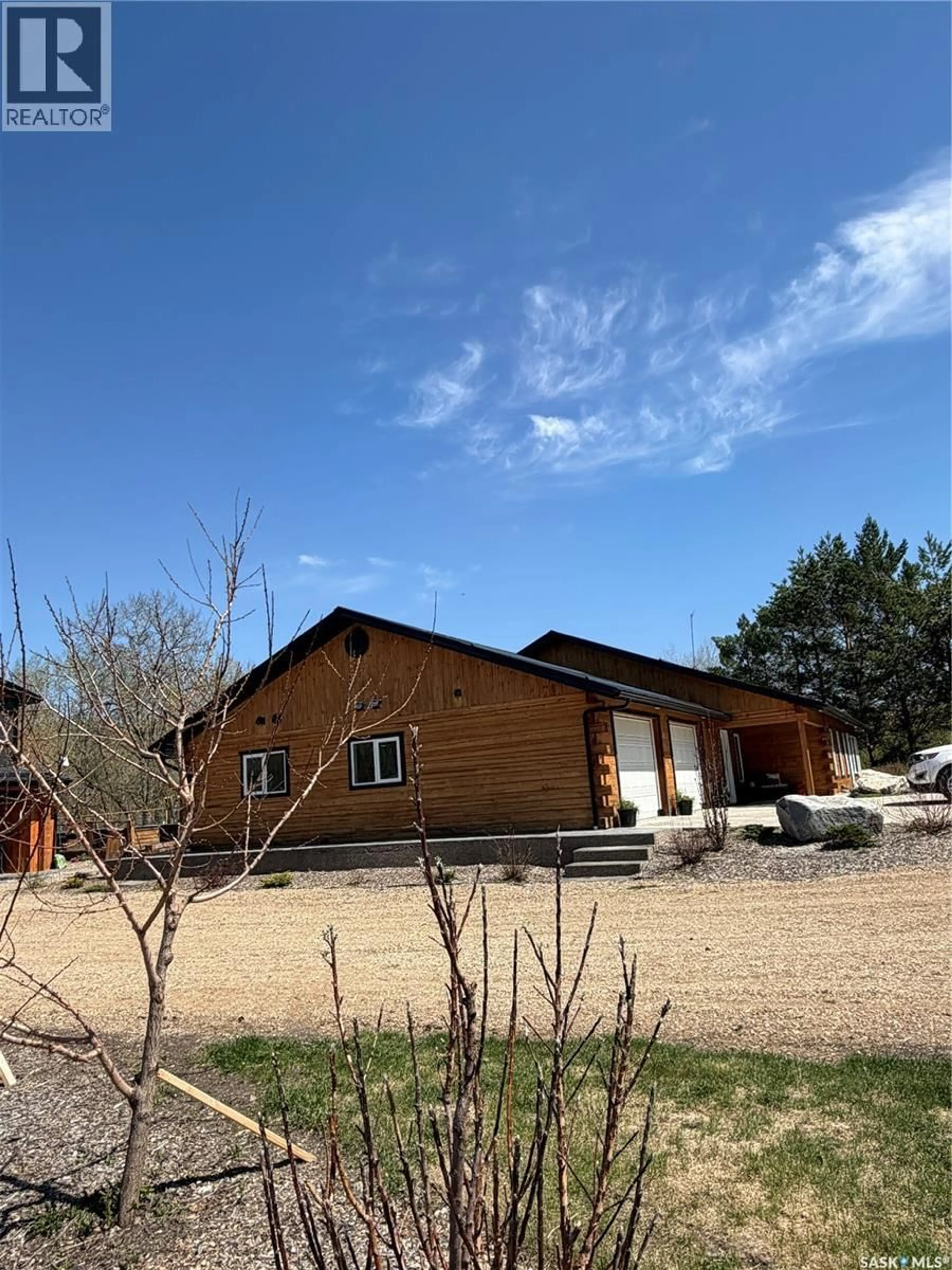 A pic from outside/outdoor area/front of a property/back of a property/a pic from drone, building for 2 bedroom suite - Acreage HOME W/DETACHED IN LAW, Hudson Bay Rm No. 394 Saskatchewan S0E0Y0