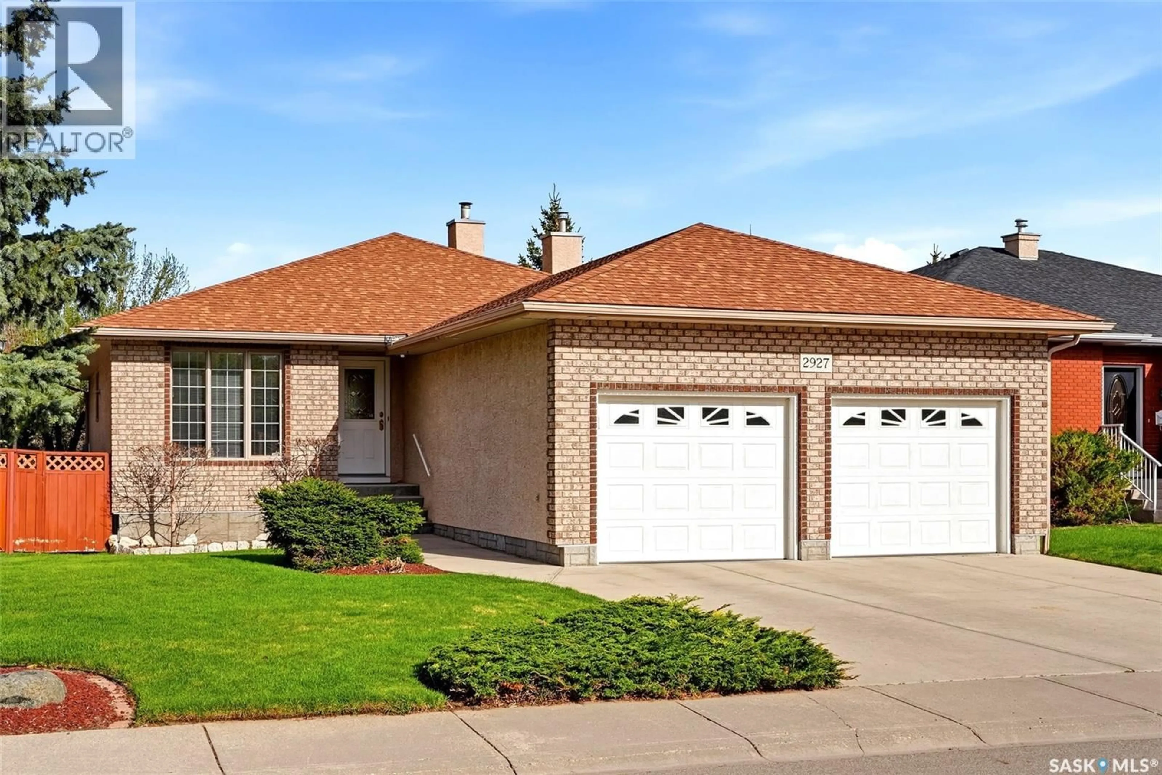 Home with brick exterior material, street for 2927 WIMBLEDON DRIVE, Regina Saskatchewan S4V2Y2