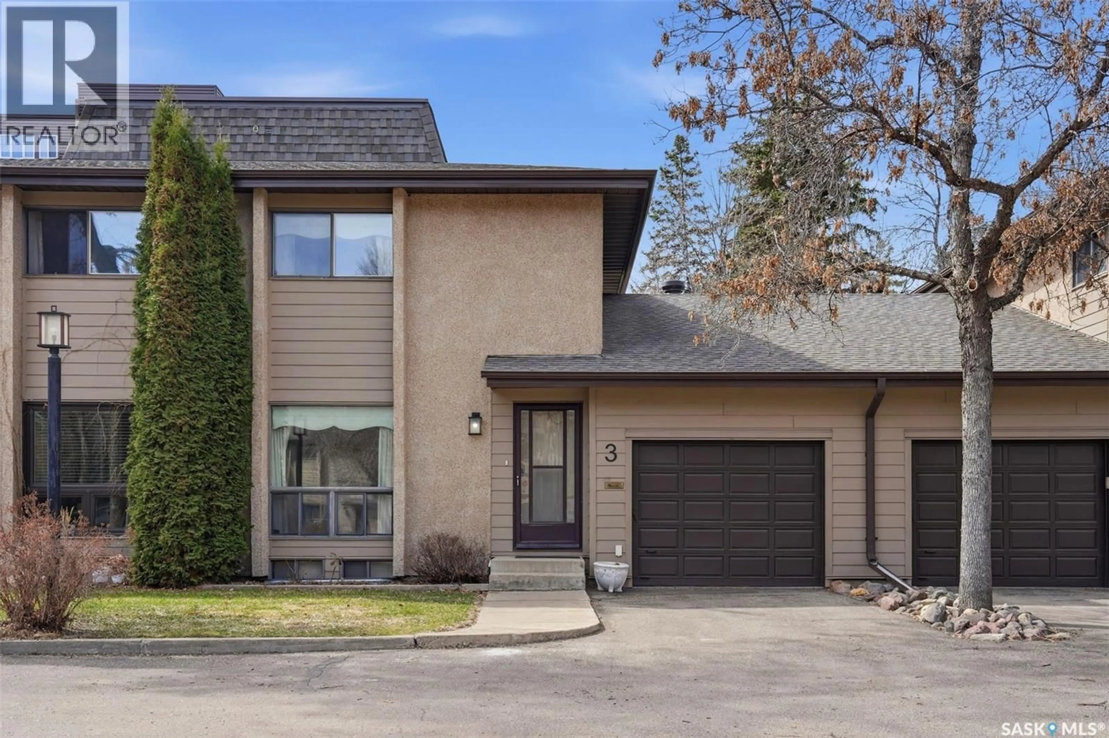 Home with brick exterior material, street for 3 PINEHOUSE DRIVE, Saskatoon Saskatchewan S7K5R2