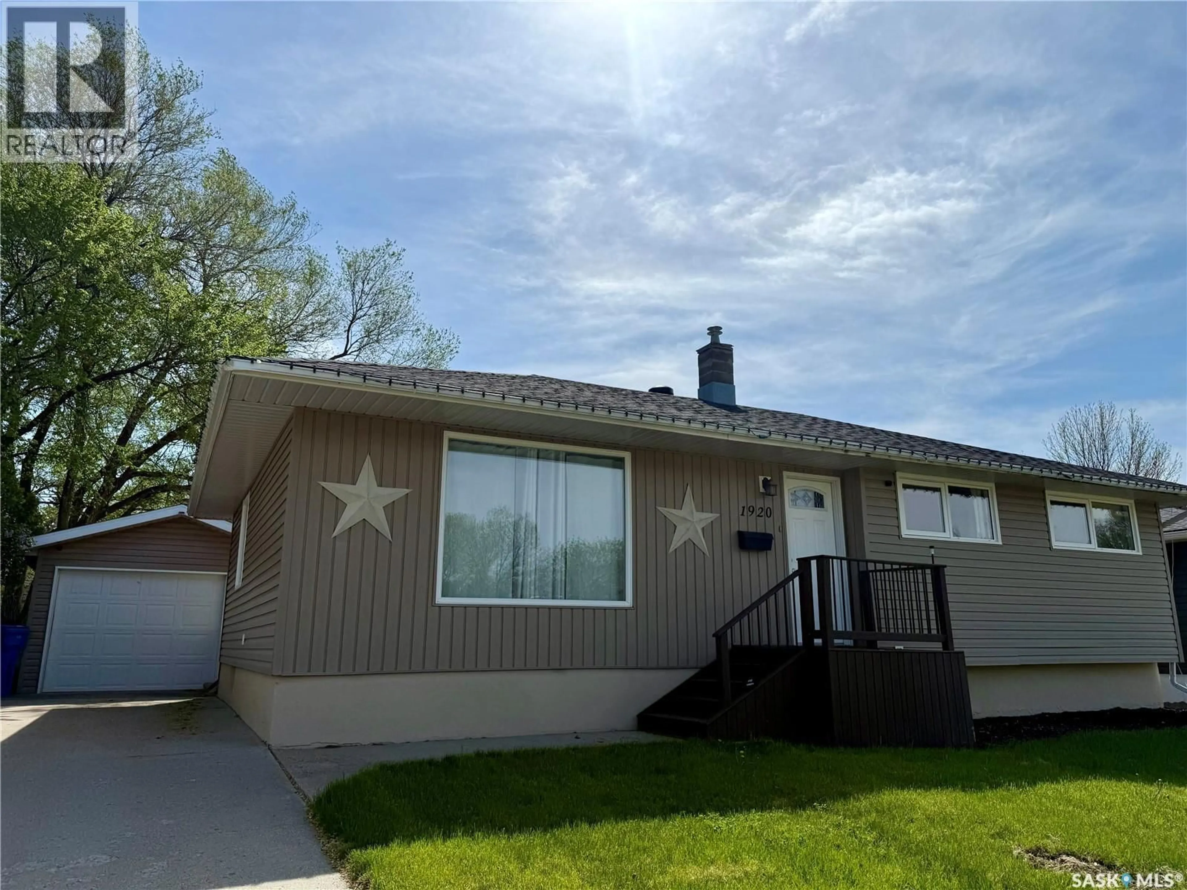 Home with vinyl exterior material, street for 1920 DYER ROAD, Estevan Saskatchewan S4A1Z5