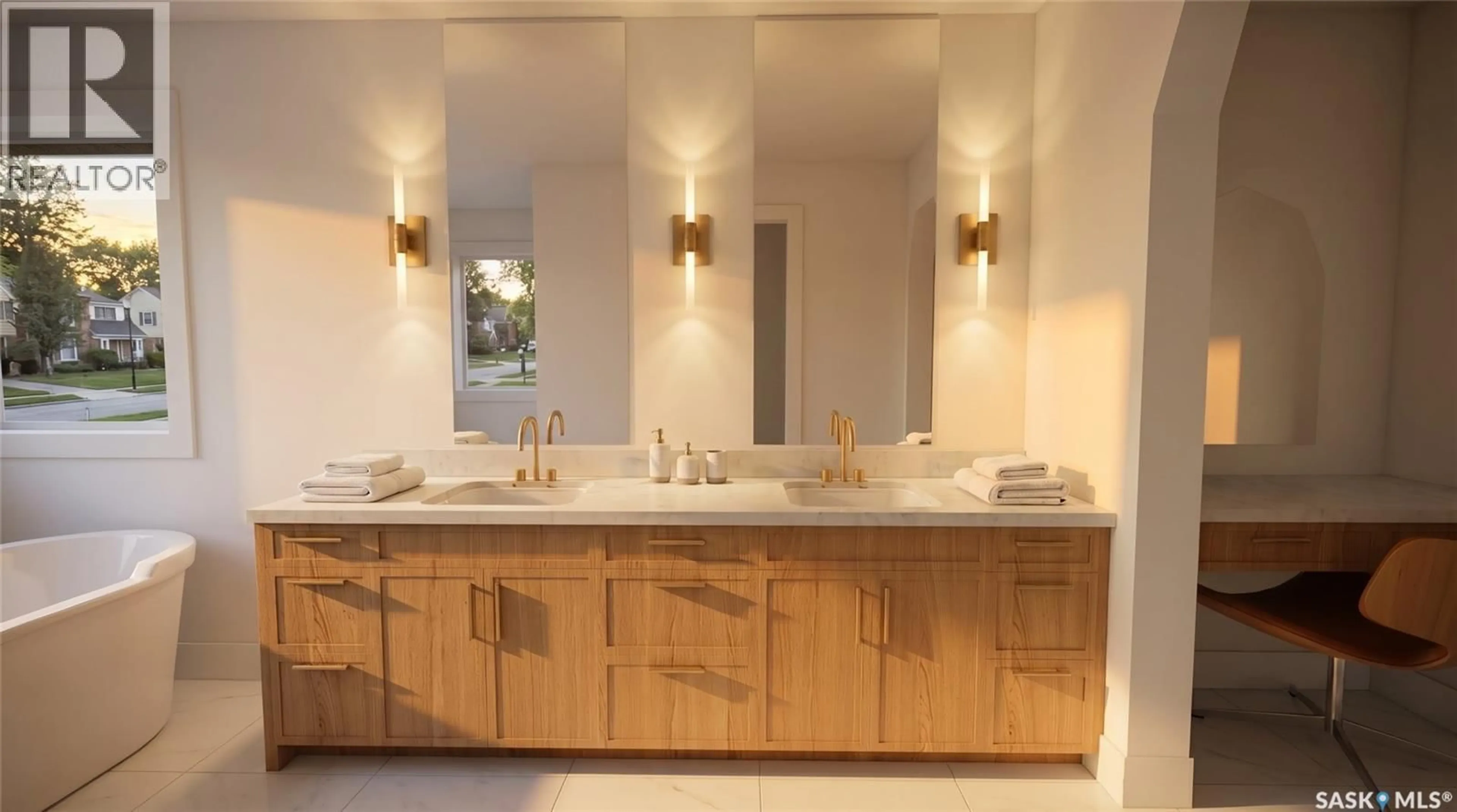 Contemporary bathroom, ceramic/tile floor for 660 PEPPER BEND, Saskatoon Saskatchewan S7N1Y6