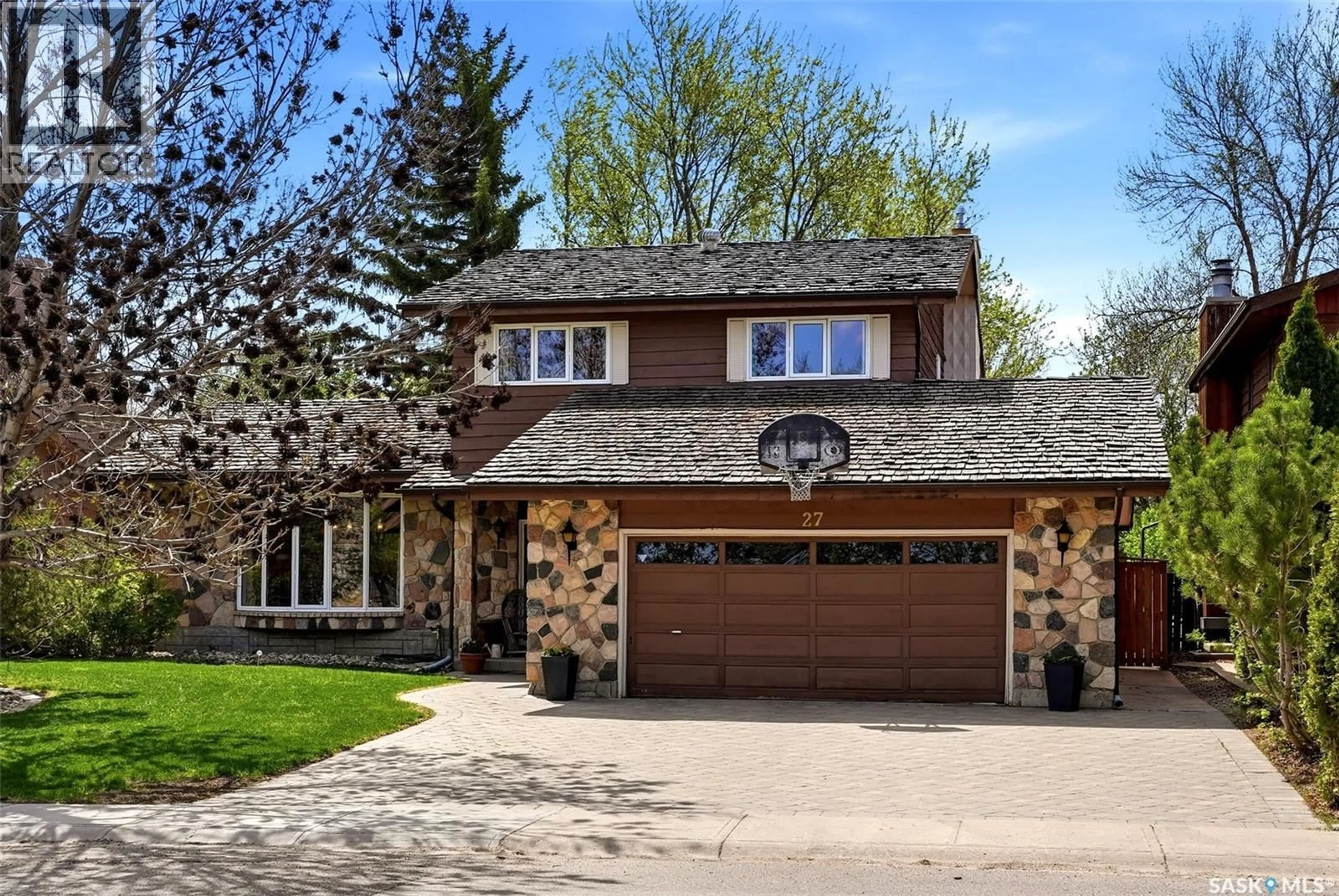 Home with brick exterior material, street for 27 COWIE ROAD, Regina Saskatchewan S4S6S2