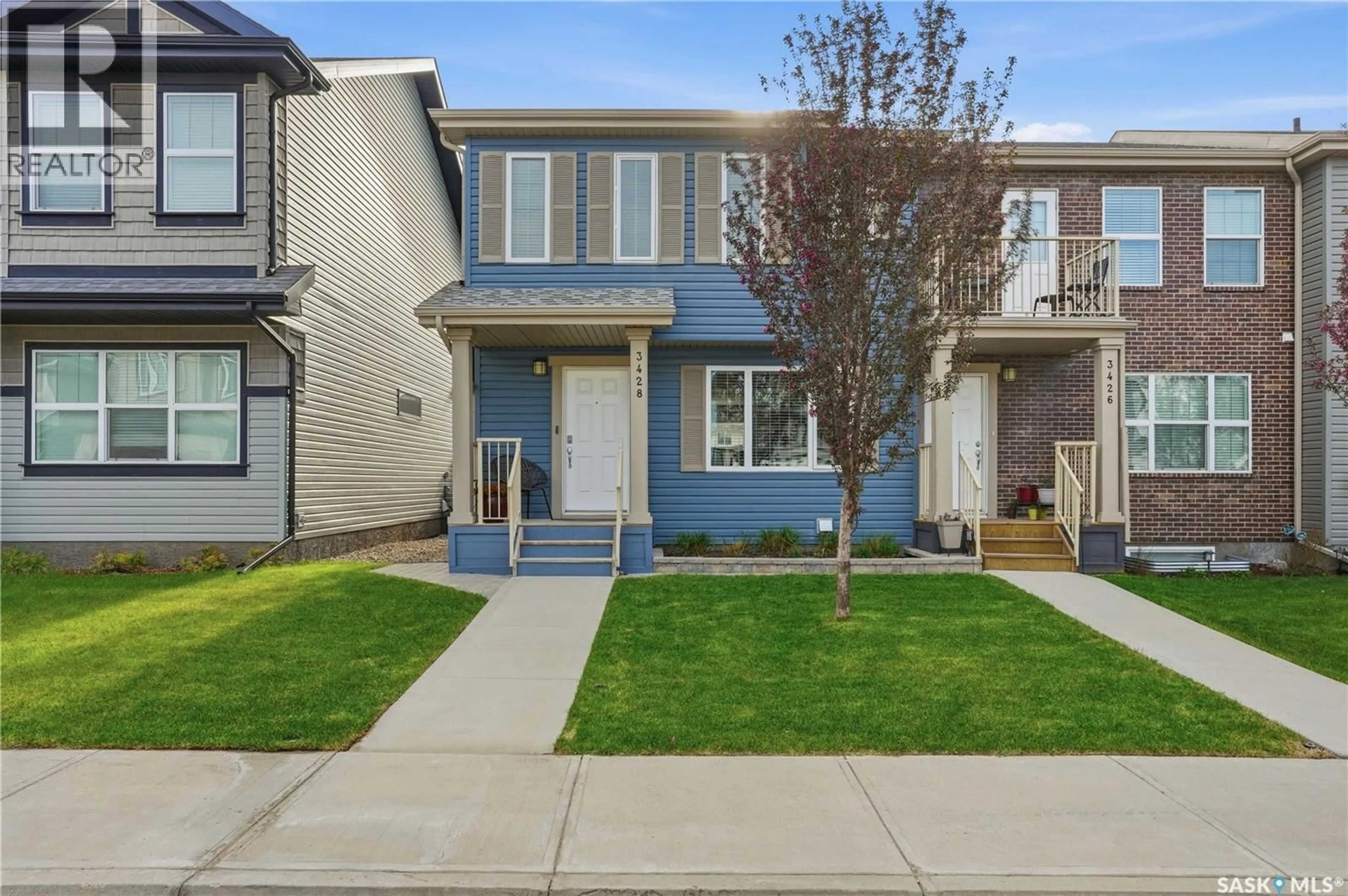 Home with vinyl exterior material, street for 3428 GREEN TURTLE ROAD, Regina Saskatchewan S4V3N7