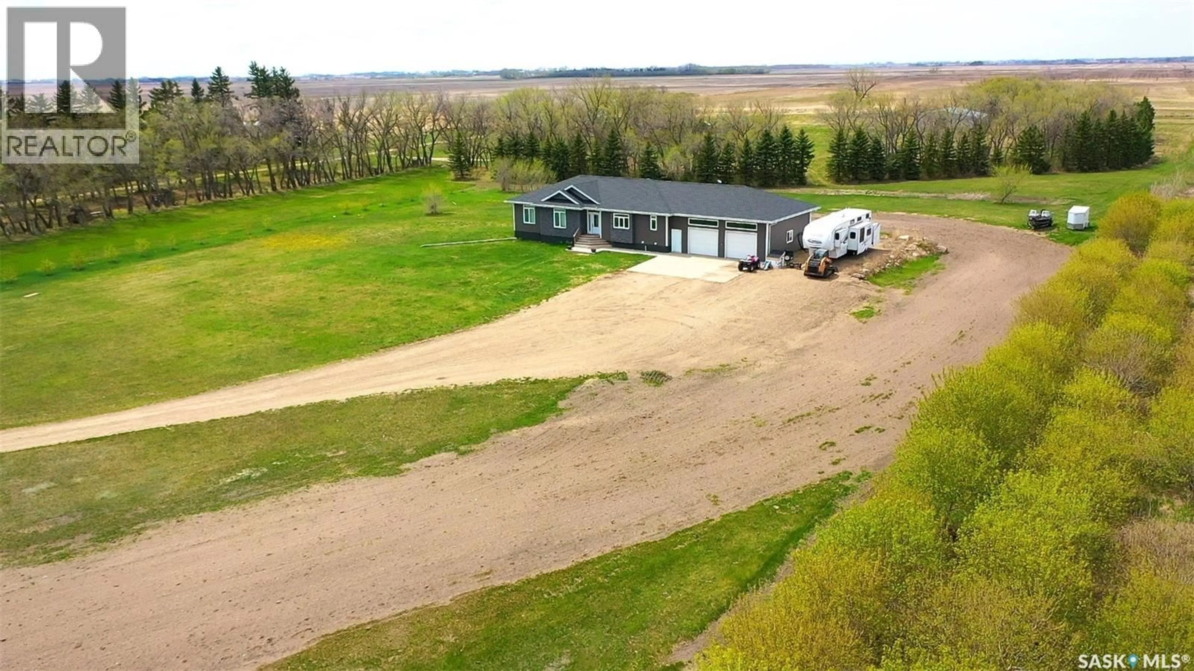 A pic from outside/outdoor area/front of a property/back of a property/a pic from drone, unknown for 161 GAINSBOROUGH ACREAGE, Argyle Rm No. 1 Saskatchewan S0C0Z0