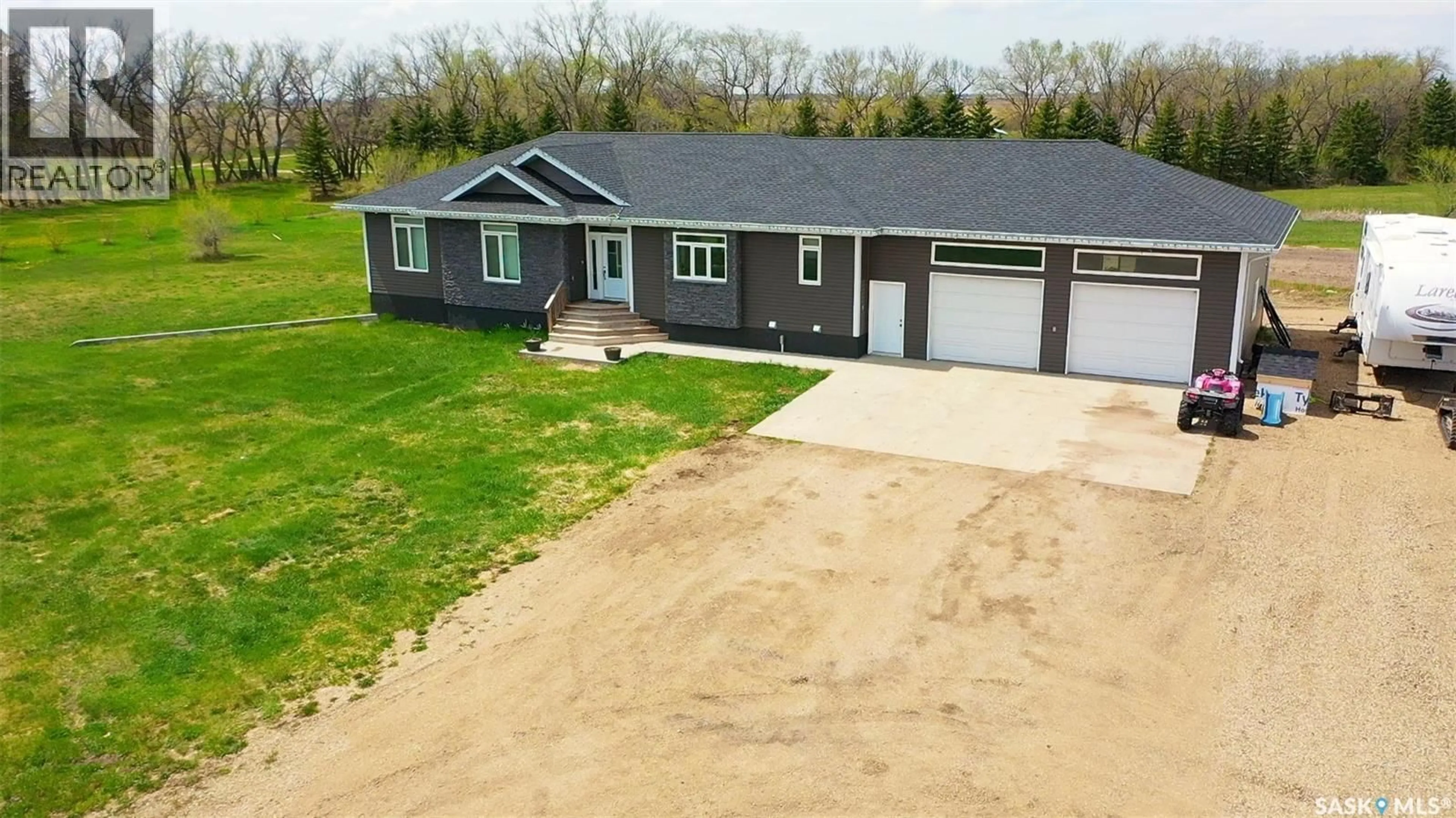 A pic from outside/outdoor area/front of a property/back of a property/a pic from drone, unknown for 161 GAINSBOROUGH ACREAGE, Argyle Rm No. 1 Saskatchewan S0C0Z0