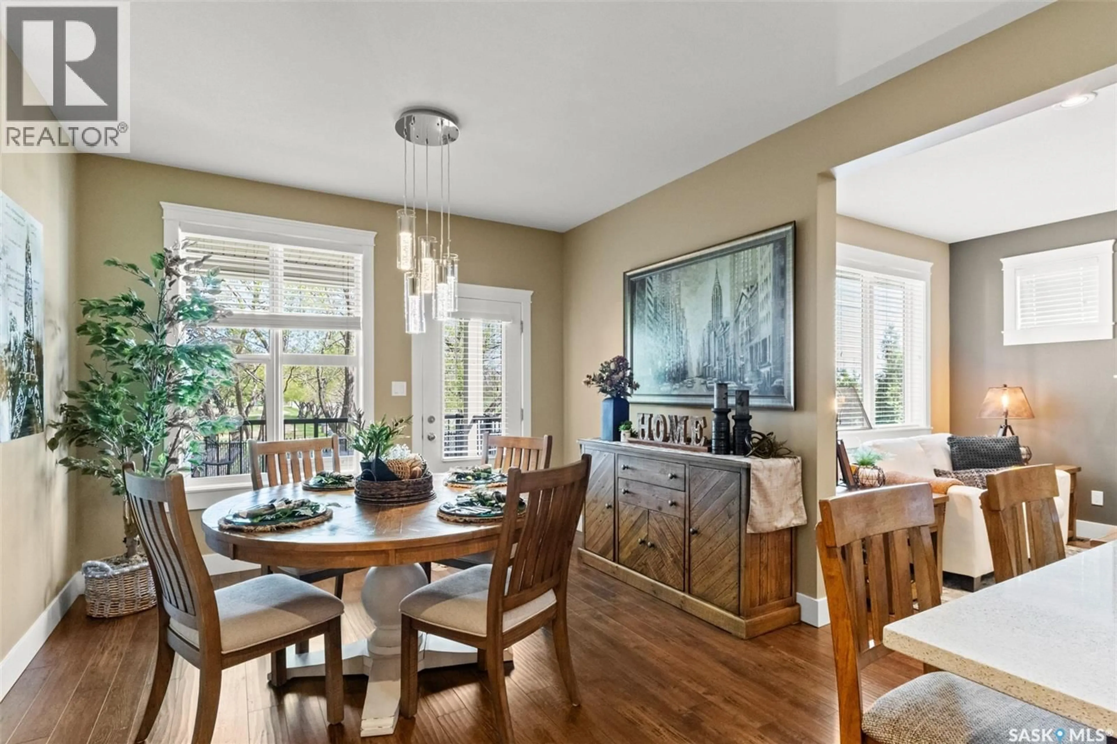 Dining room, wood/laminate floor for 1700 CENTRAL STREET, Warman Saskatchewan S0K0A1