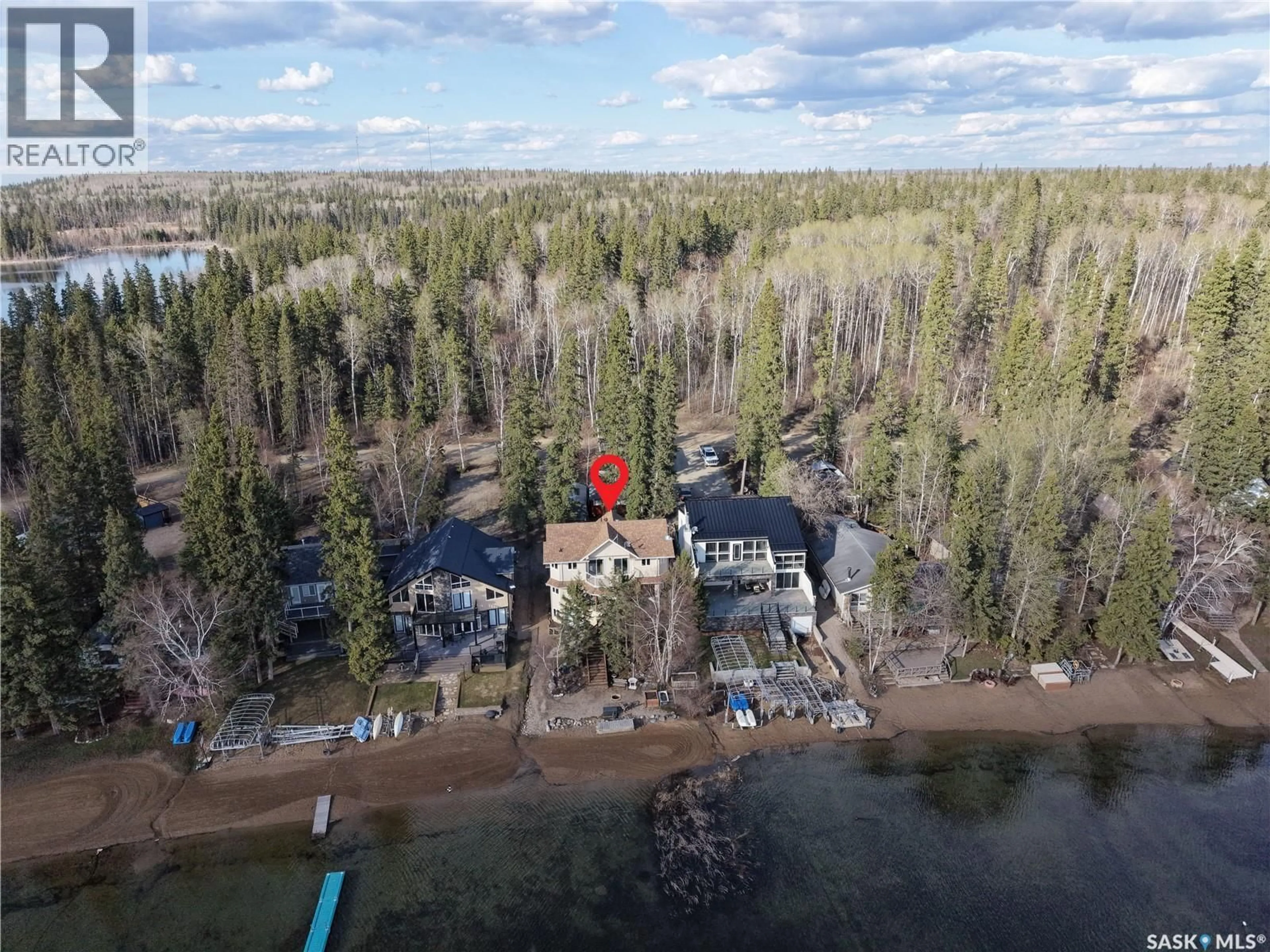 A pic from outside/outdoor area/front of a property/back of a property/a pic from drone, water/lake/river/ocean view for 332 NEIS DRIVE, Lakeland Rm No. 521 Saskatchewan S0J0N0
