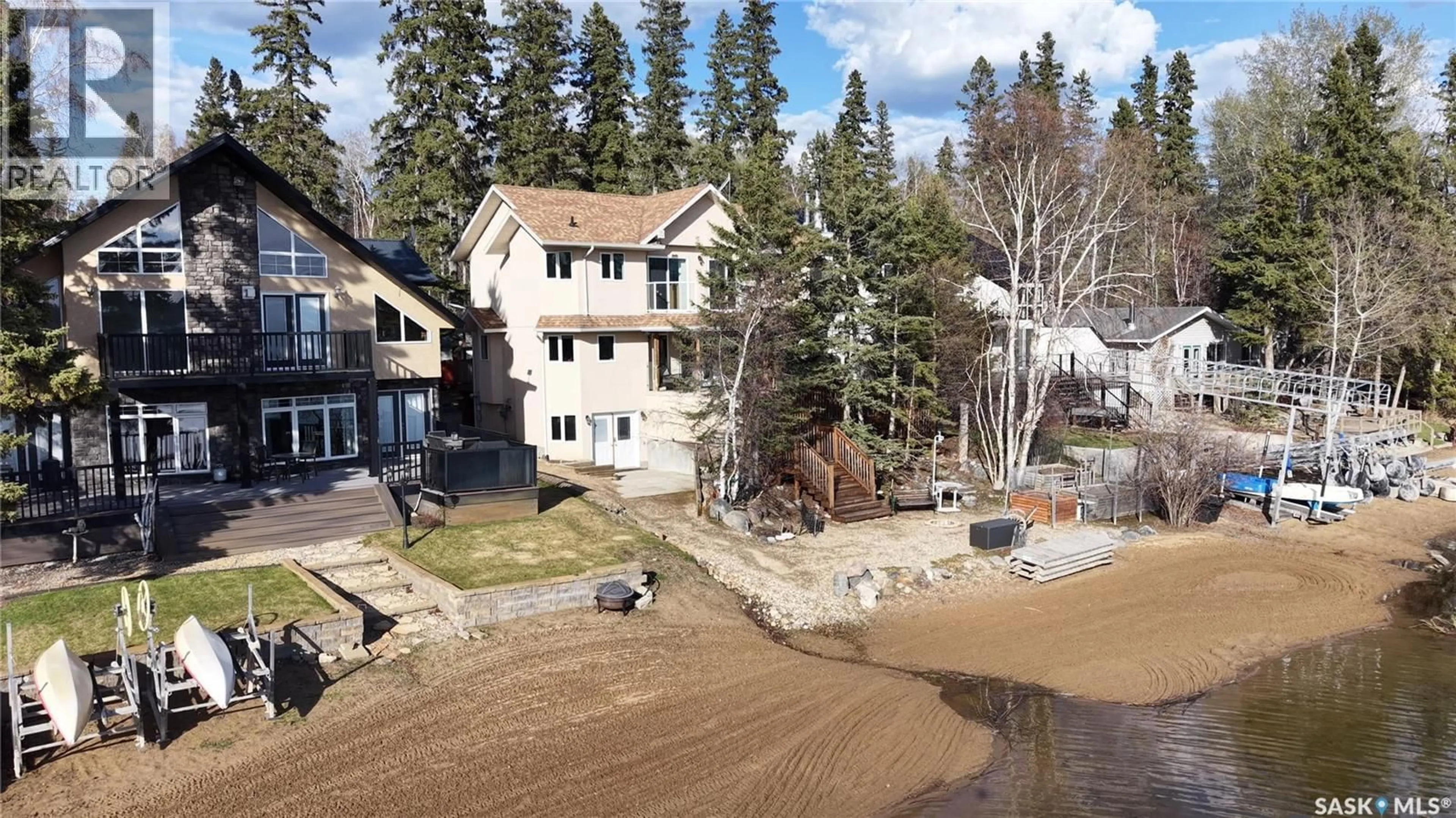 A pic from outside/outdoor area/front of a property/back of a property/a pic from drone, water/lake/river/ocean view for 332 NEIS DRIVE, Lakeland Rm No. 521 Saskatchewan S0J0N0
