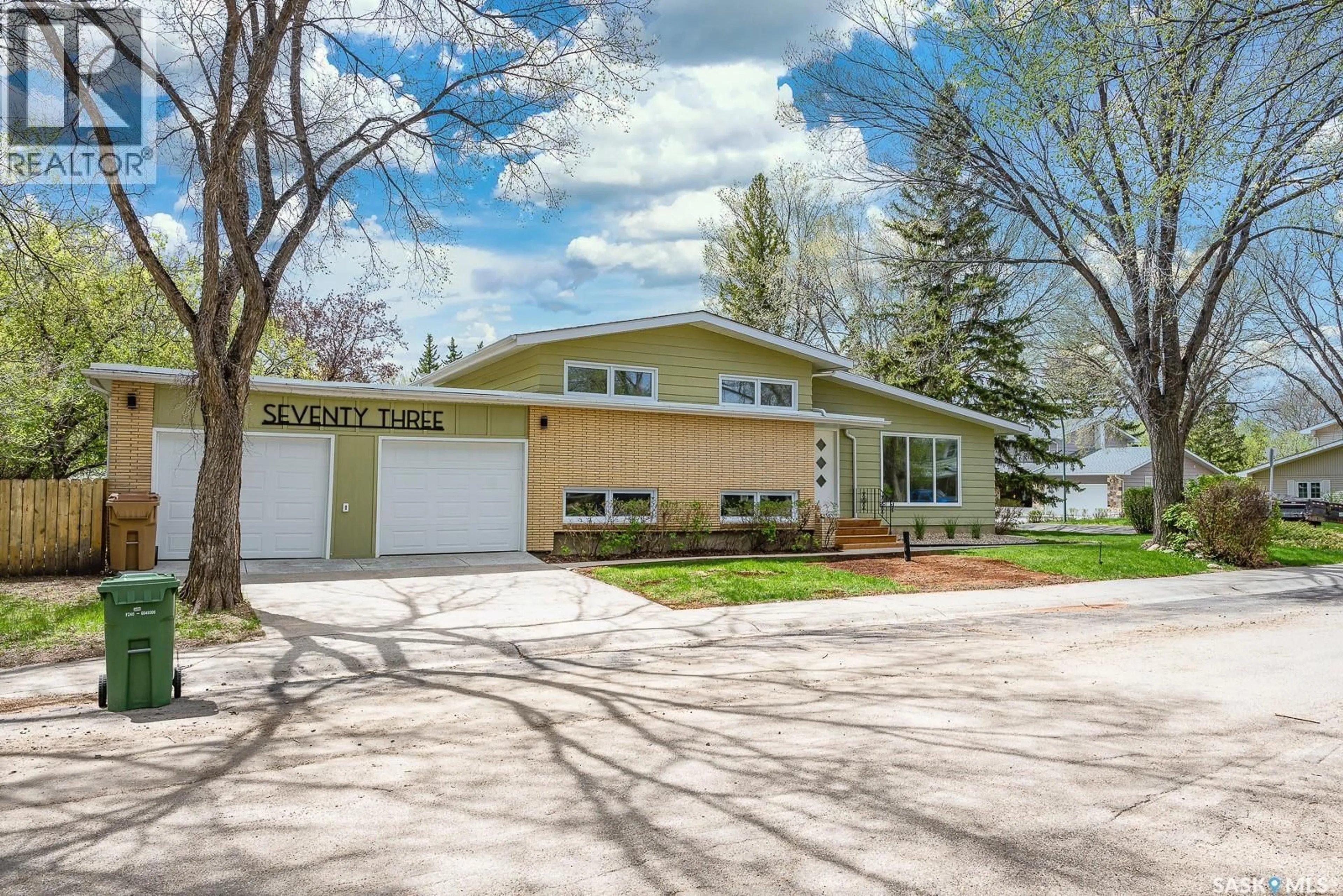 Home with vinyl exterior material, street for 73 TIBBITS ROAD, Regina Saskatchewan S4S1N5