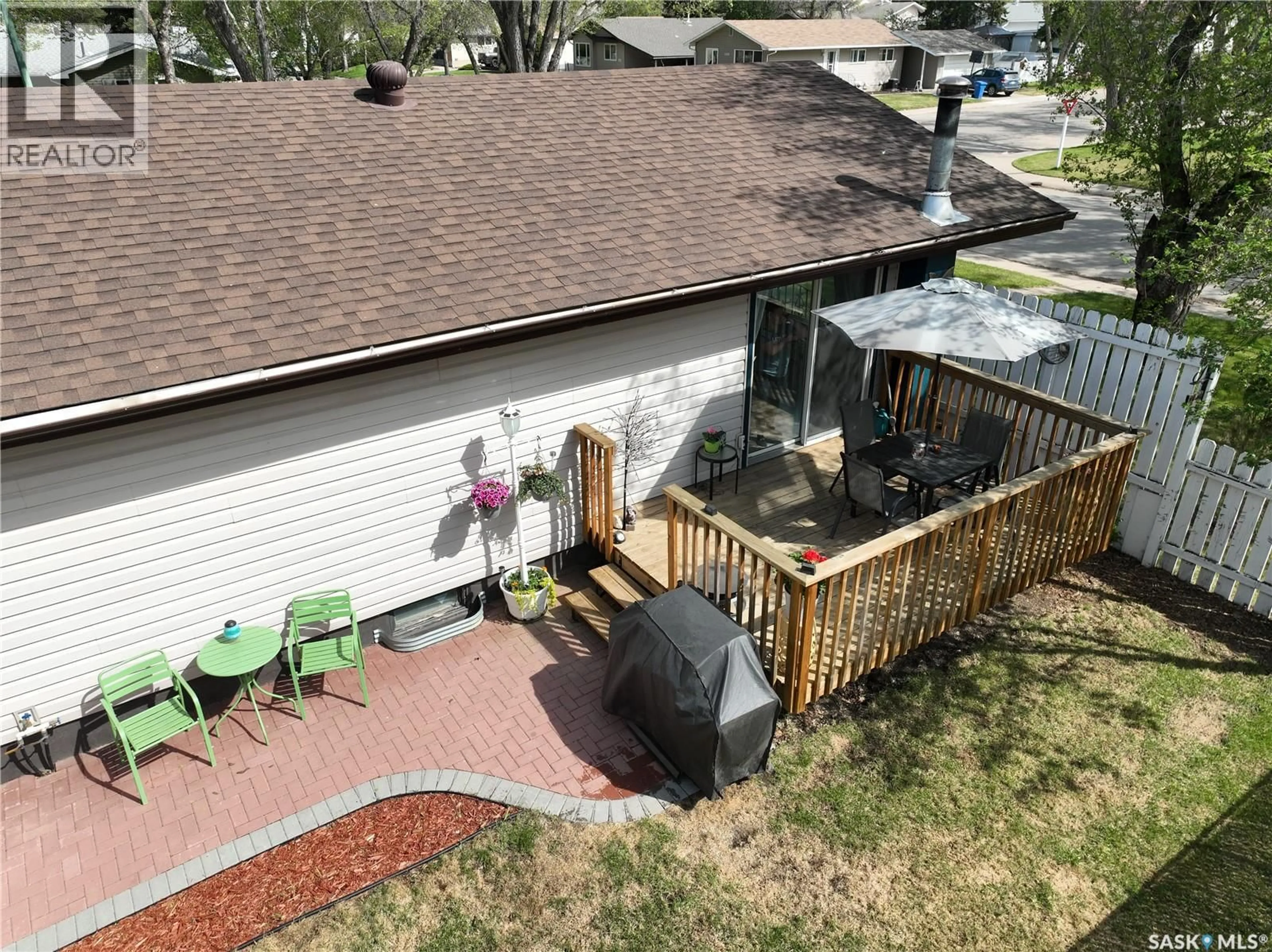 A pic from outside/outdoor area/front of a property/back of a property/a pic from drone, mountain view for 996 BRADSHAW PLACE, Prince Albert Saskatchewan S6V2P4