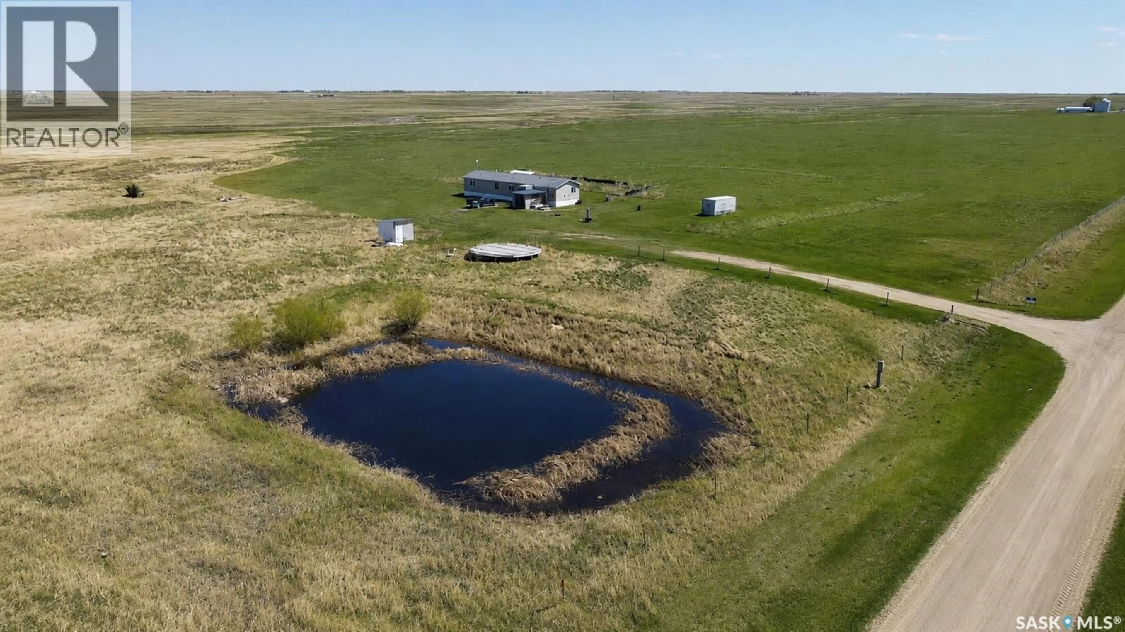A pic from outside/outdoor area/front of a property/back of a property/a pic from drone, water/lake/river/ocean view for RM OF SARNIA ACREAGE FARMLAND, Sarnia Rm No. 221 Saskatchewan S0G2H0