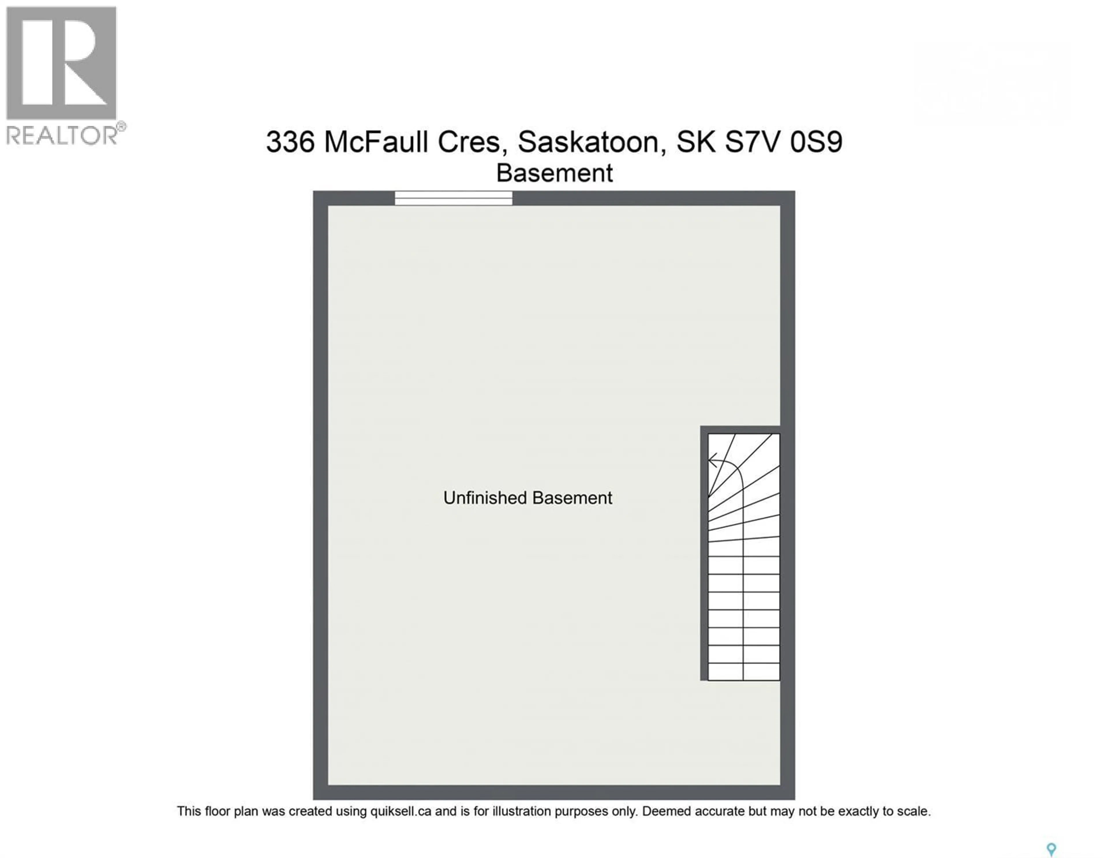 Floor plan for 336 MCFAULL CRESCENT, Saskatoon Saskatchewan S7V0S9