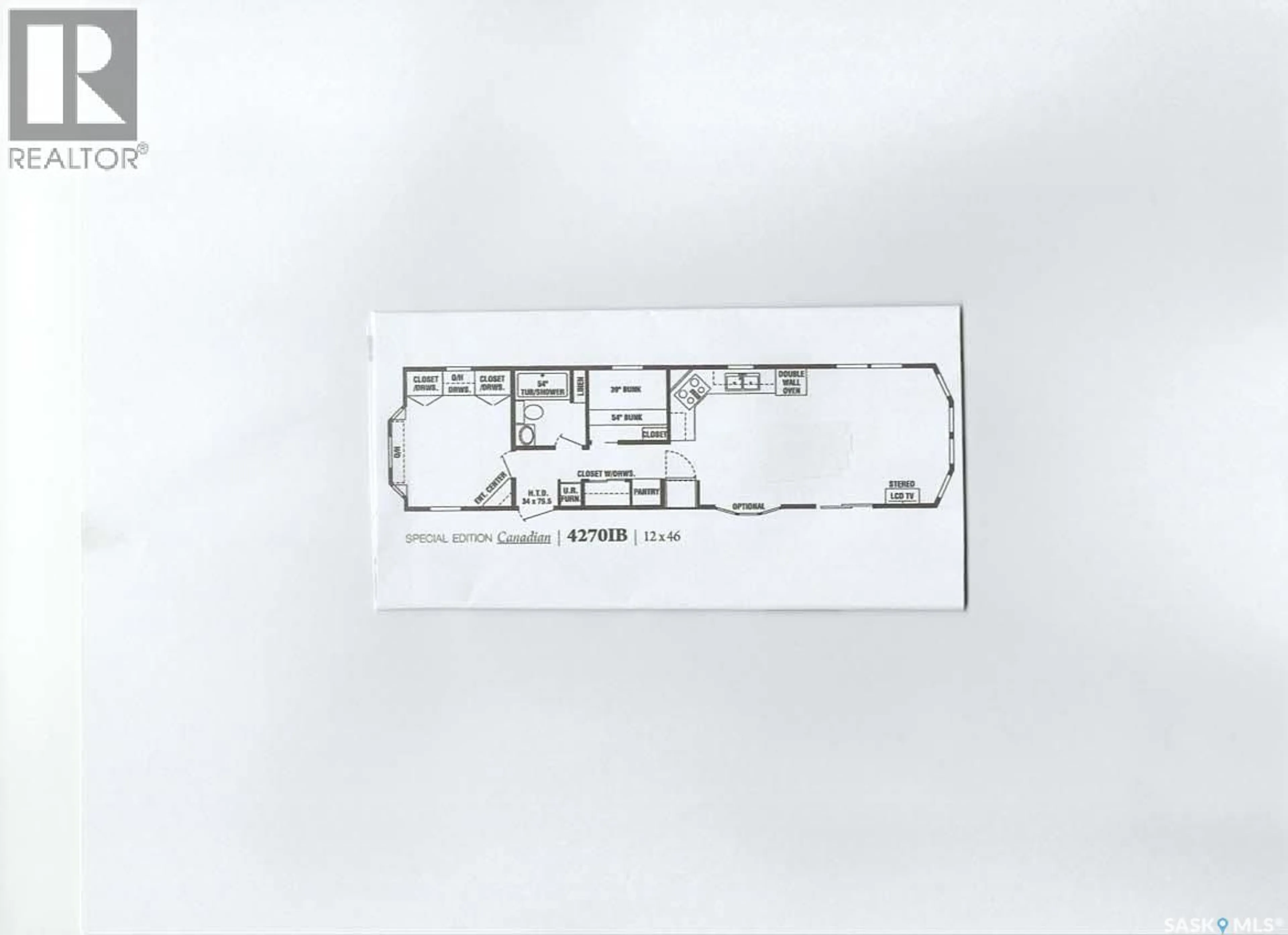 Floor plan for B3 SUNNYSIDE RESORT SOUTHSHORE DRIVE, Lakeland Rm No. 521 Saskatchewan S0J0N0