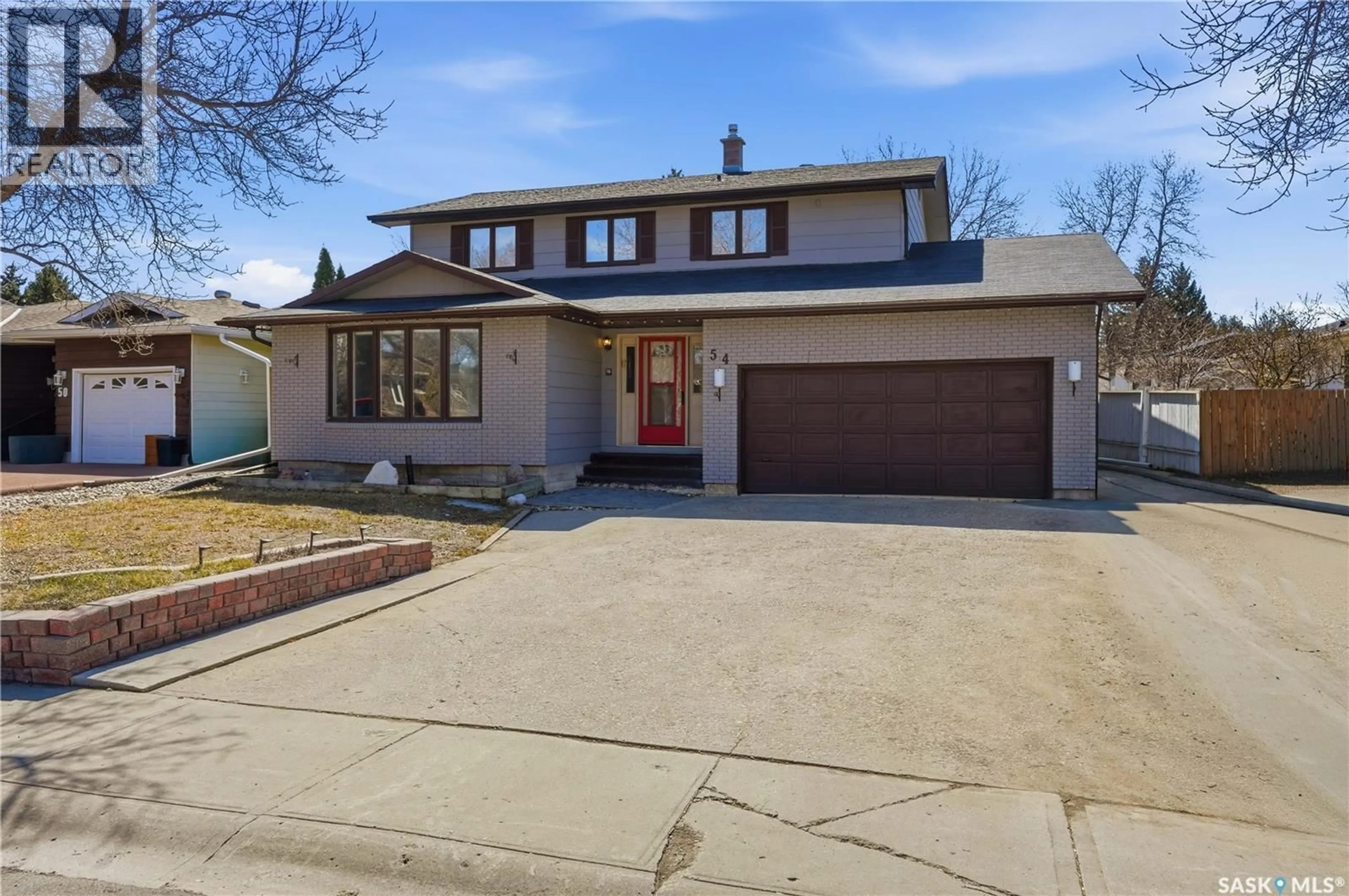 Home with brick exterior material, street for 54 SCHWANN PLACE, Regina Saskatchewan S4V0C3