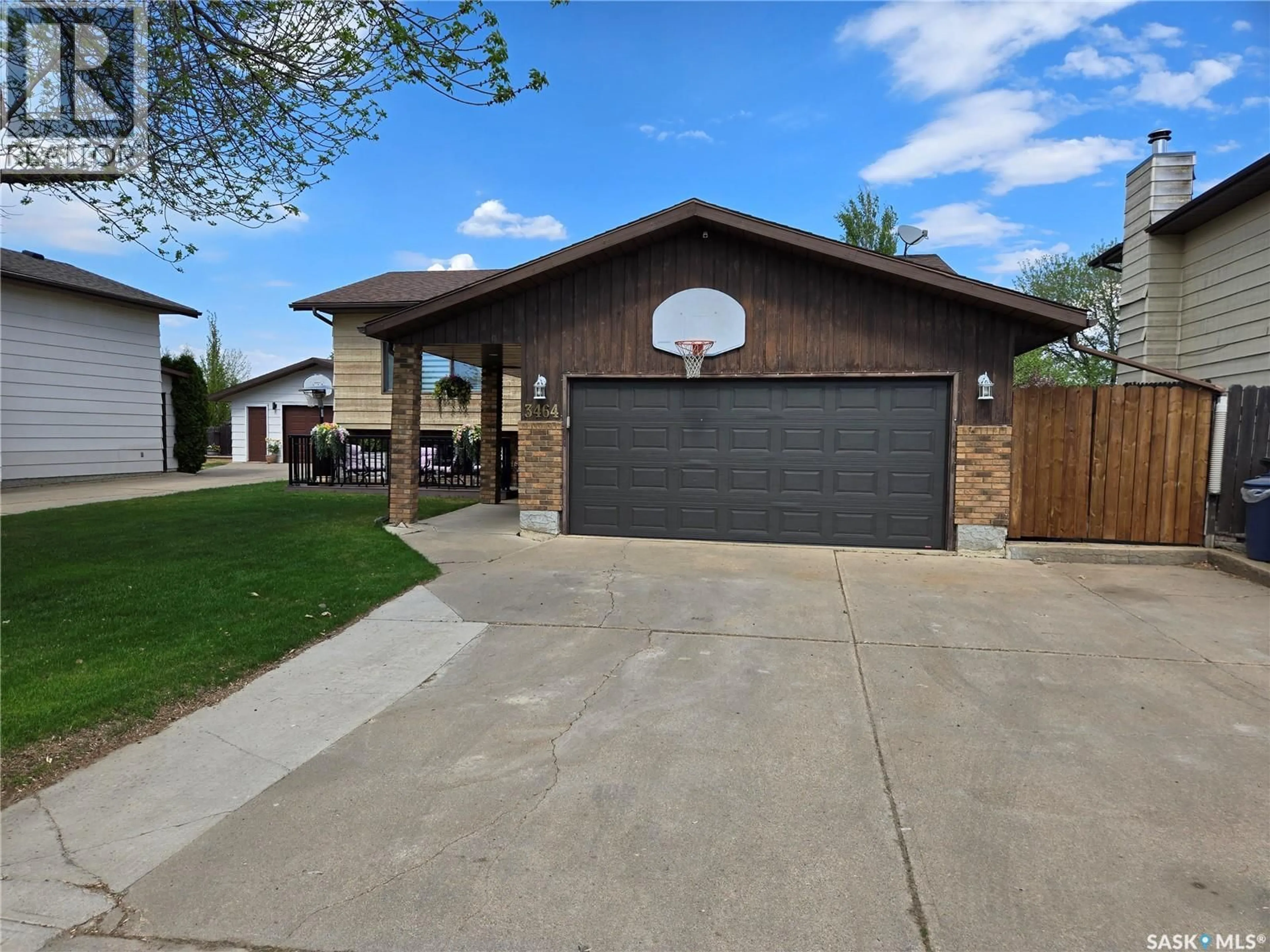 Home with vinyl exterior material, street for 3464 EAGLE CRESCENT, Prince Albert Saskatchewan S6V7W9