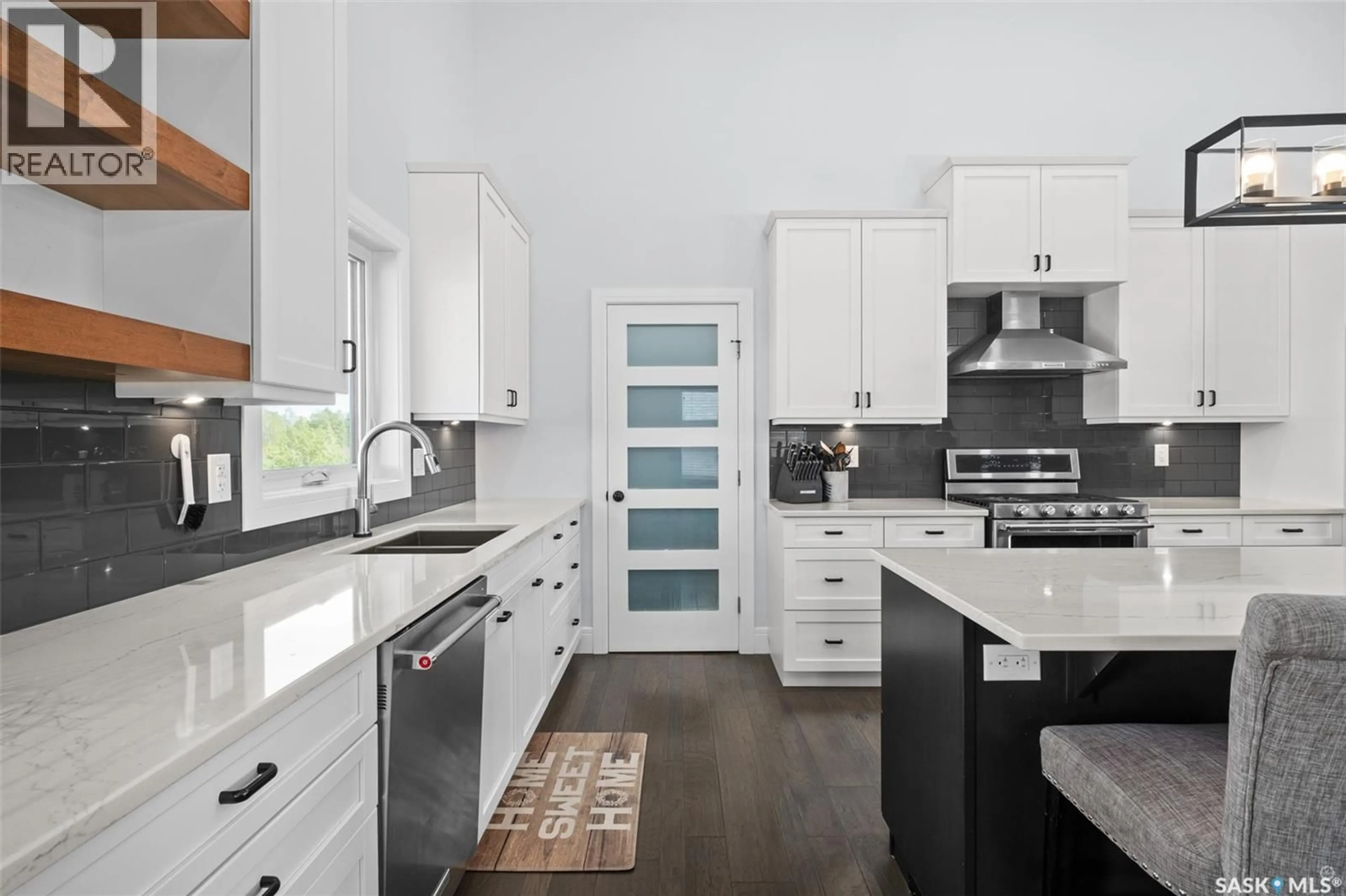 Contemporary kitchen, ceramic/tile floor for 34 HADLEY ROAD, Prince Albert Saskatchewan S6X0A3