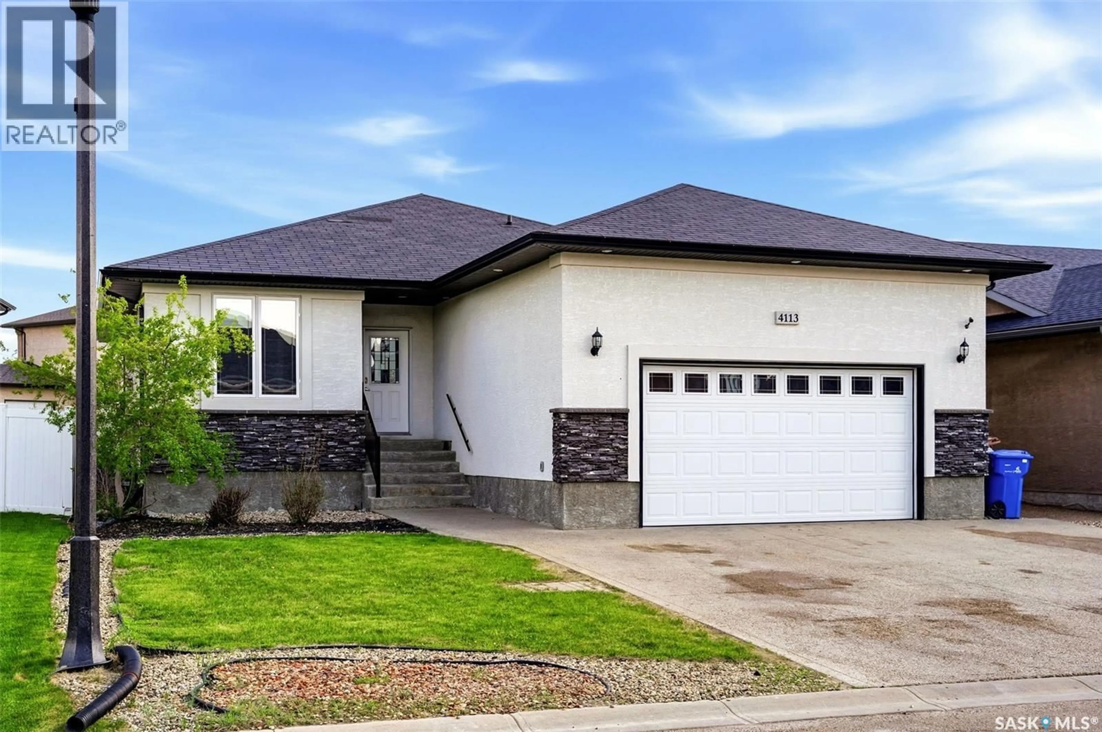 Home with vinyl exterior material, street for E - 4113 GREEN WILLOW TERRACE, Regina Saskatchewan S4V1M3